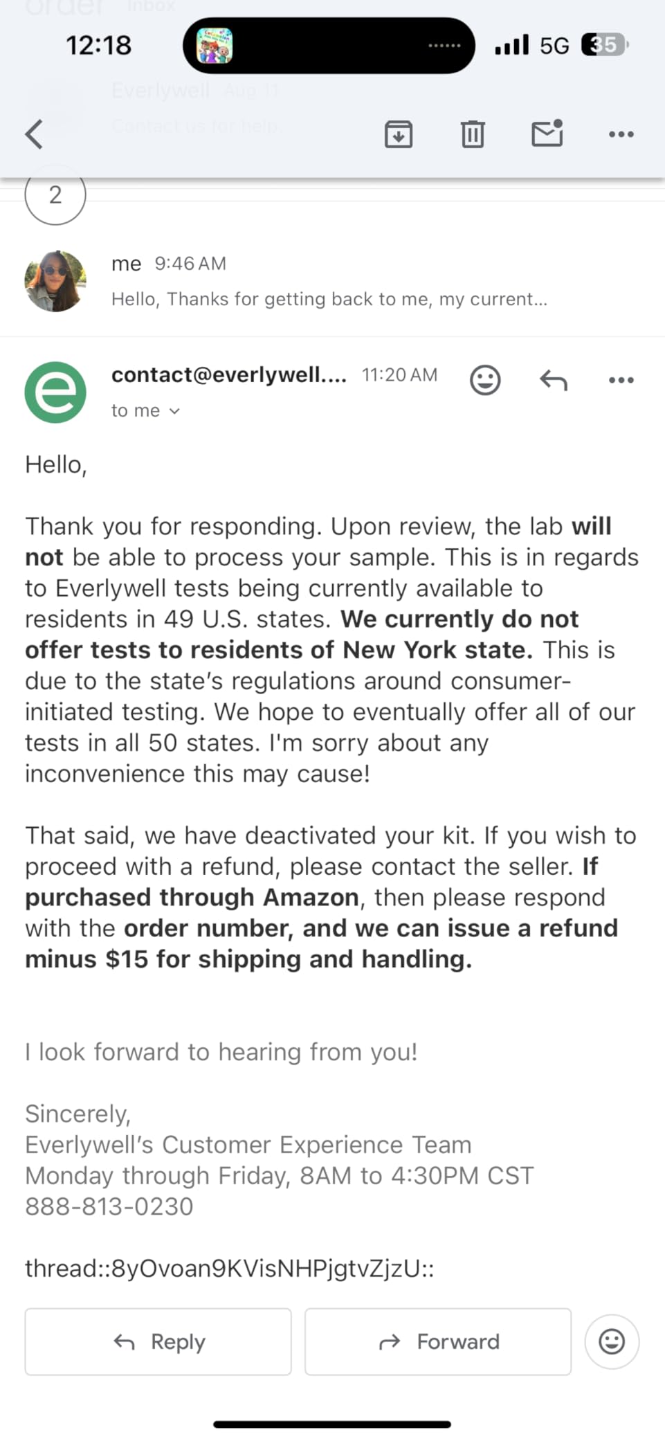 Everlywell At-Home Thyroid Test Collection Kit for Women and Men, Get Accurate Results at Home from a CLIA-Certified Lab Within Days, for Ages 18 Plus customer photo 2