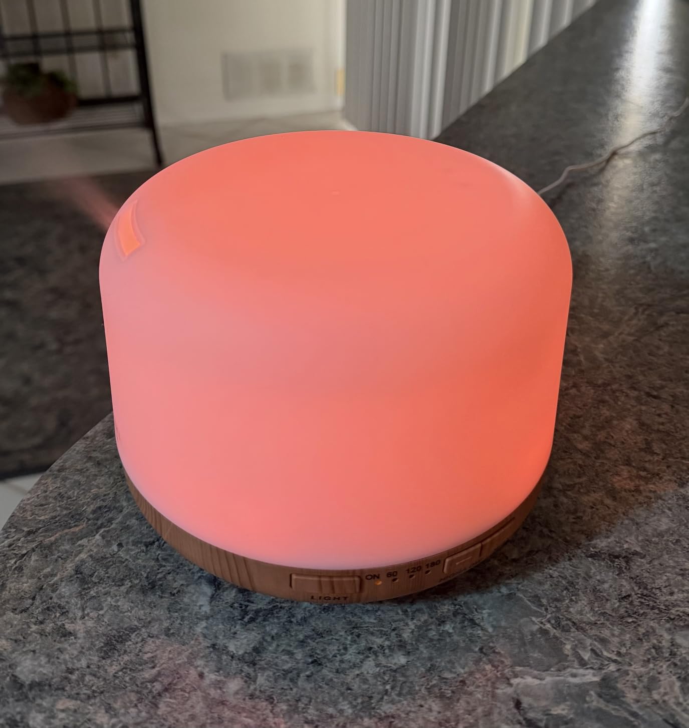 ASAKUKI Essential Oil Diffuser for Home, 500ML Aromatherapy Humidifier | with Remote Control, 7 Color LED Lights, Quiet Cool Mist Diffuser for Bedroom, Living Room, Office (Yellow) customer photo 1