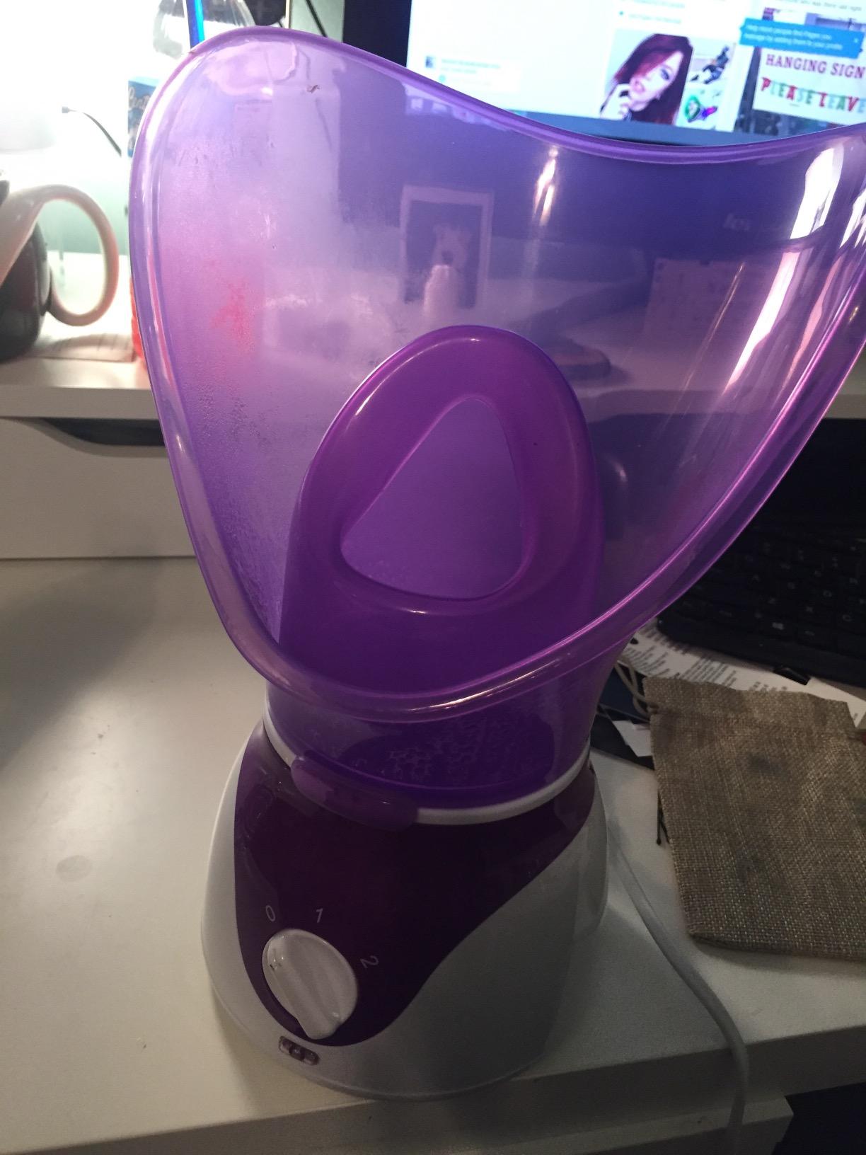 Face Steamer,Beauty Nymph Spa Home Facial Steamer Sauna Pores and Extract Blackheads, Rejuvenate and Hydrate Your Skin for Youthful Complexion- Face Steaming Skincare Deep Cleanse SPA customer photo 1