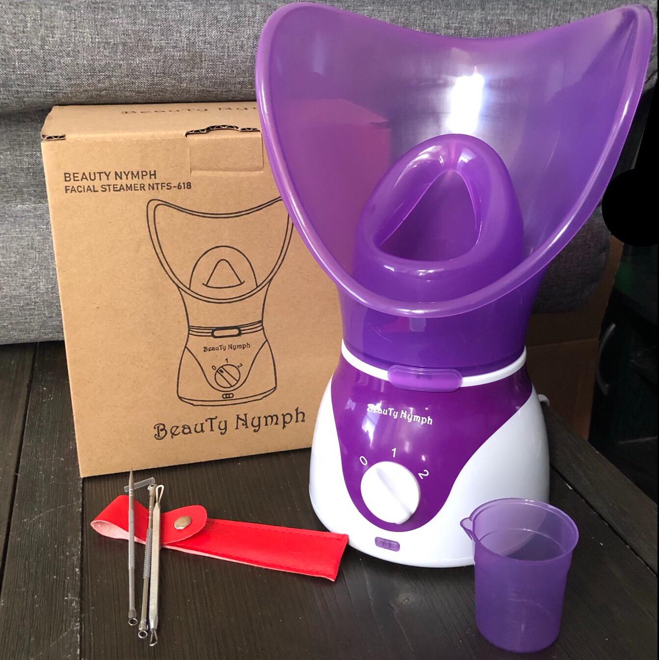Face Steamer,Beauty Nymph Spa Home Facial Steamer Sauna Pores and Extract Blackheads, Rejuvenate and Hydrate Your Skin for Youthful Complexion- Face Steaming Skincare Deep Cleanse SPA customer photo 2