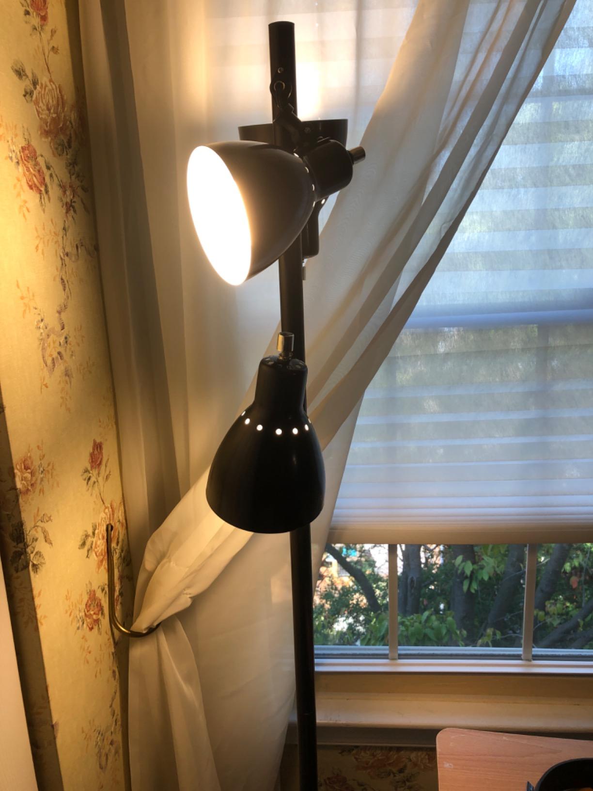 Simple Designs LF2007-BSN Metal 3 Light Tree Floor Lamp, Brushed Nickel customer photo 1