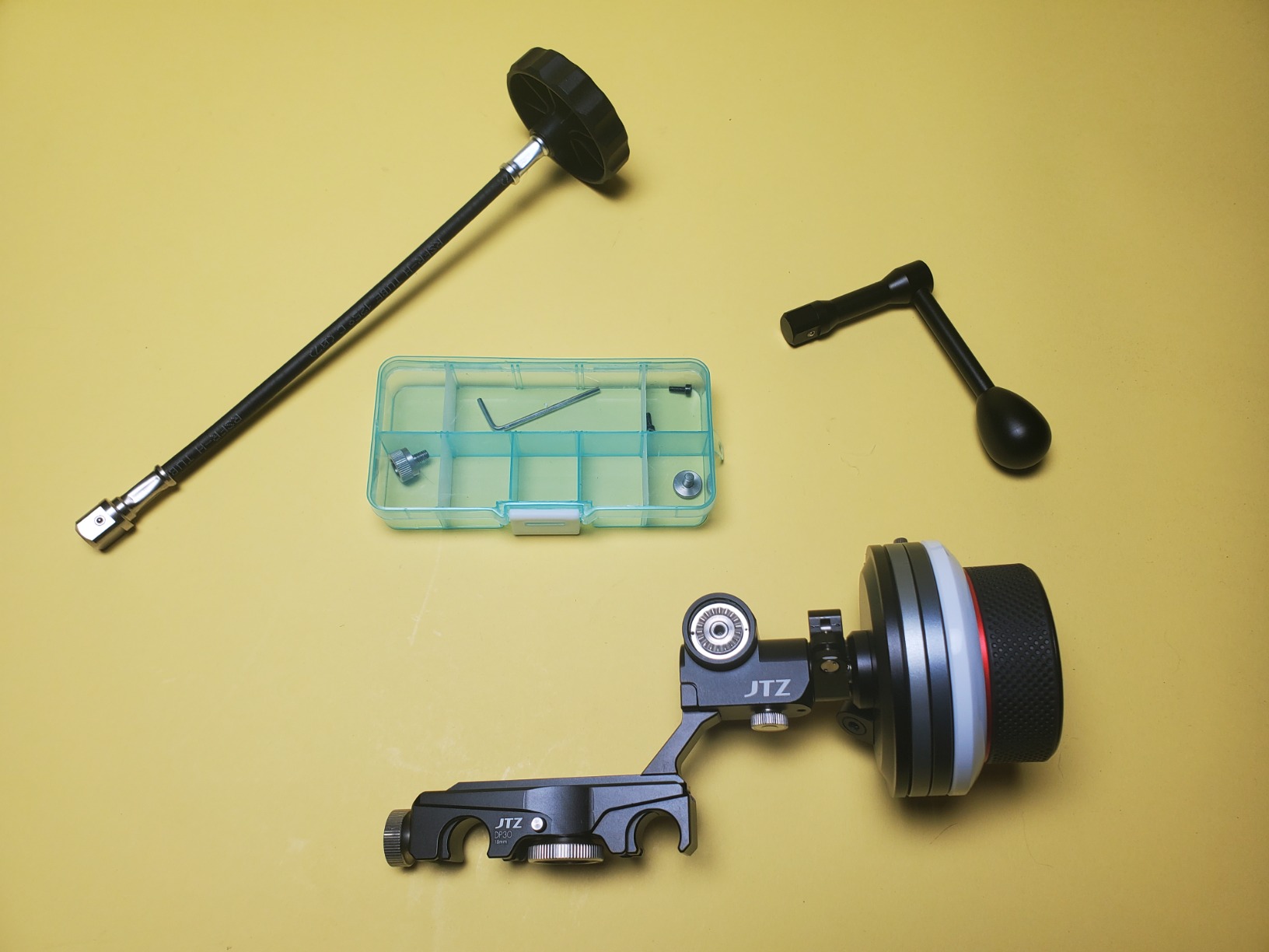 JTZ DP30 Cine Follow Focus Puller 15mm / 19mm Rail Sytem KIT for FS700 C300 C500 II III Blackmagic URSA Mini BMCC BMPCC 4K 6K A7 A7R A7S II III IV A9 ARRI Lens Video Cinema DSLR Cameras customer photo 2