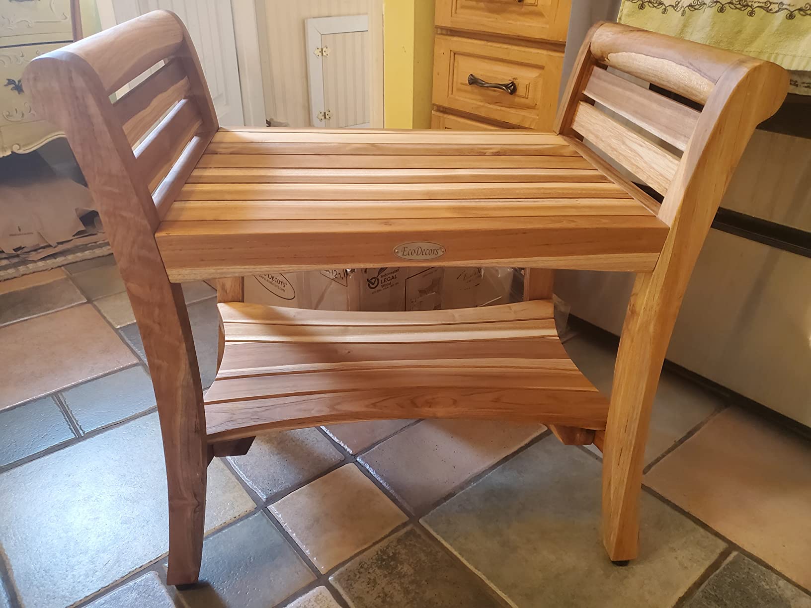 EcoDecors Shower Bench (24
