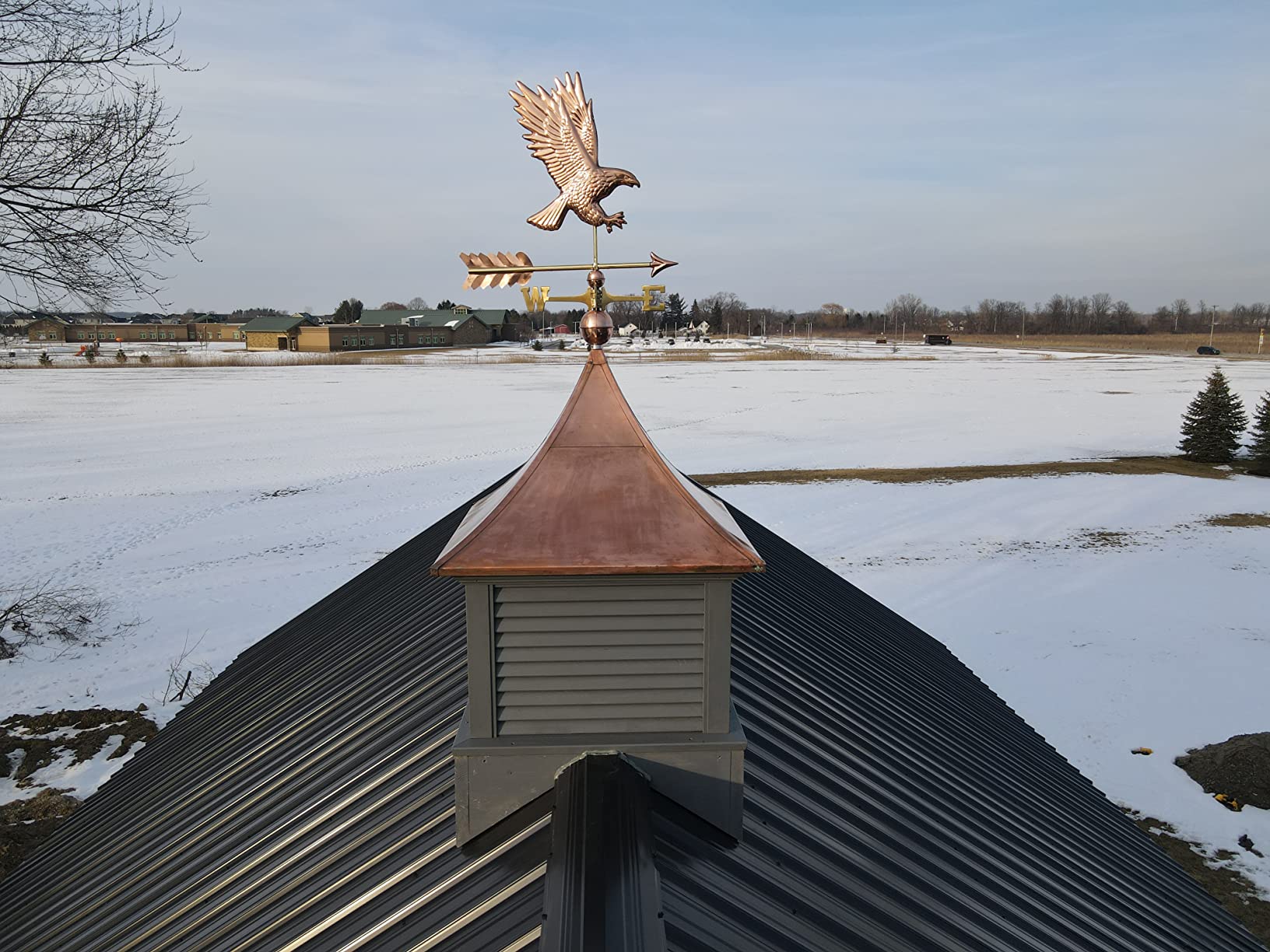 Good Directions 1969P American Bald Eagle Copper Weathervane, Polished Copper customer photo 2