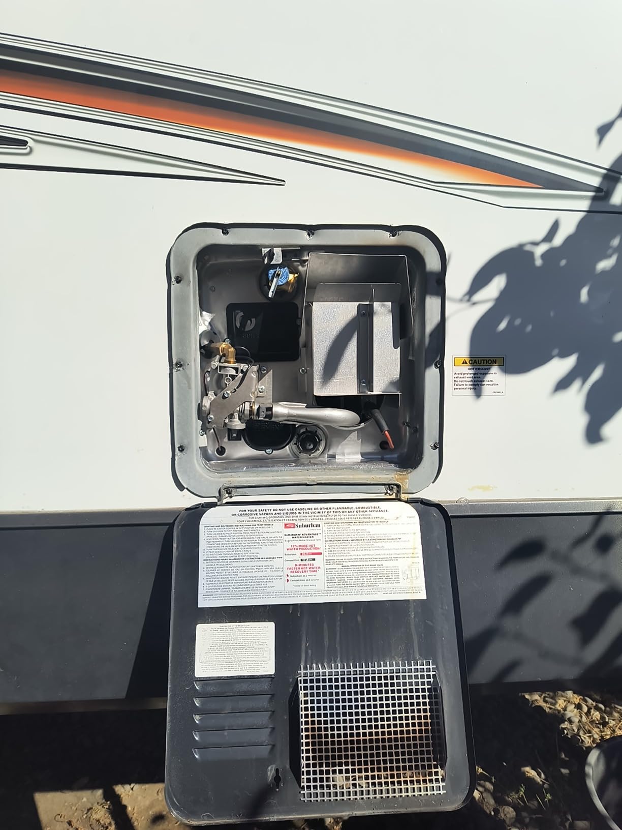 Suburban Advantage RV Tank Water Heater SW10DE - 10 gallon Porcelain Lined Steel Tank with Direct Spark Ignition (DSI) and Incoloy Electric Element (5243A) customer photo 2
