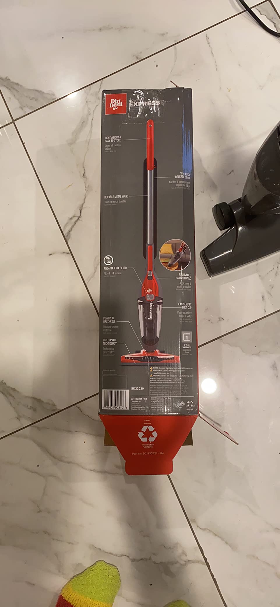 Hoover Dirt Devil Power Express Stick Vacuum, Bagless | Lightweight, Ideal for Dorms, Apartments and Other Small Spaces, Corded Vacuums for Home Use customer photo 1