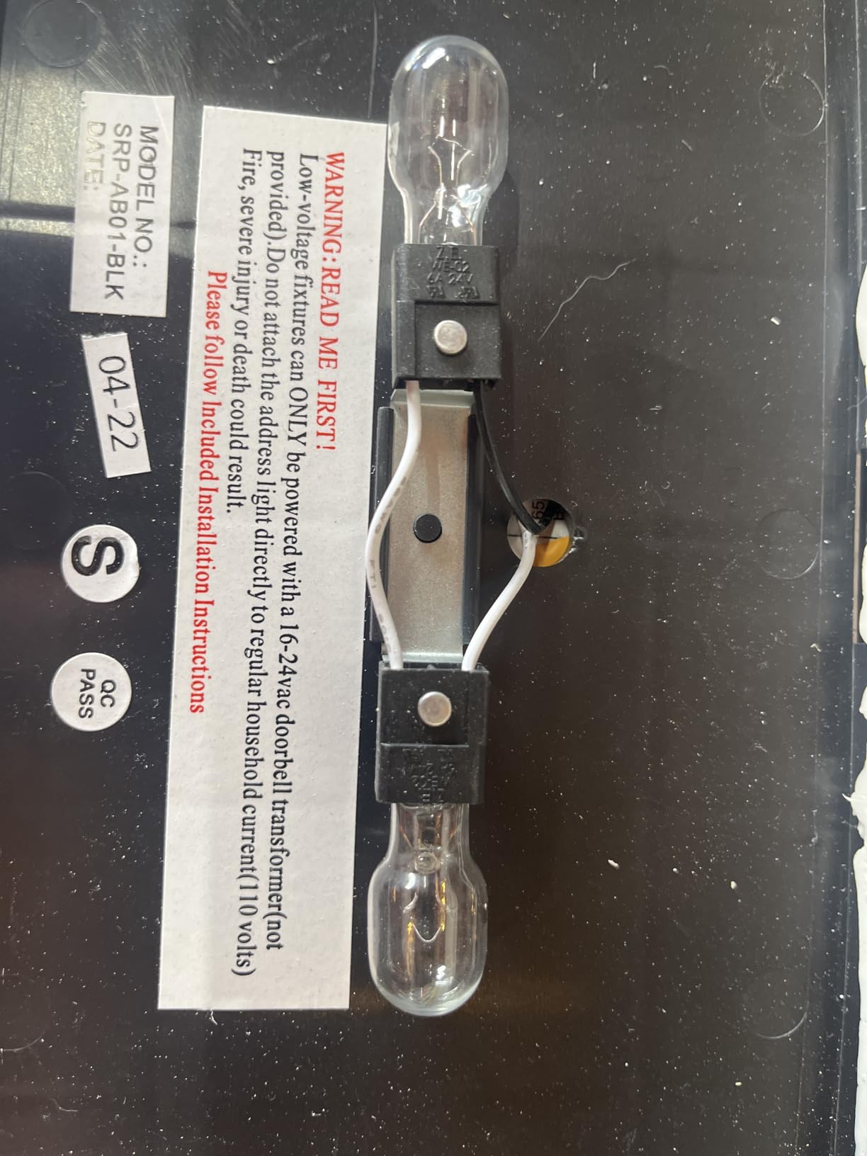 Serrano Low Voltage Plastic Rectangular Lighted Address Plaque with 4 inch Black Polymer Numbers customer photo 1