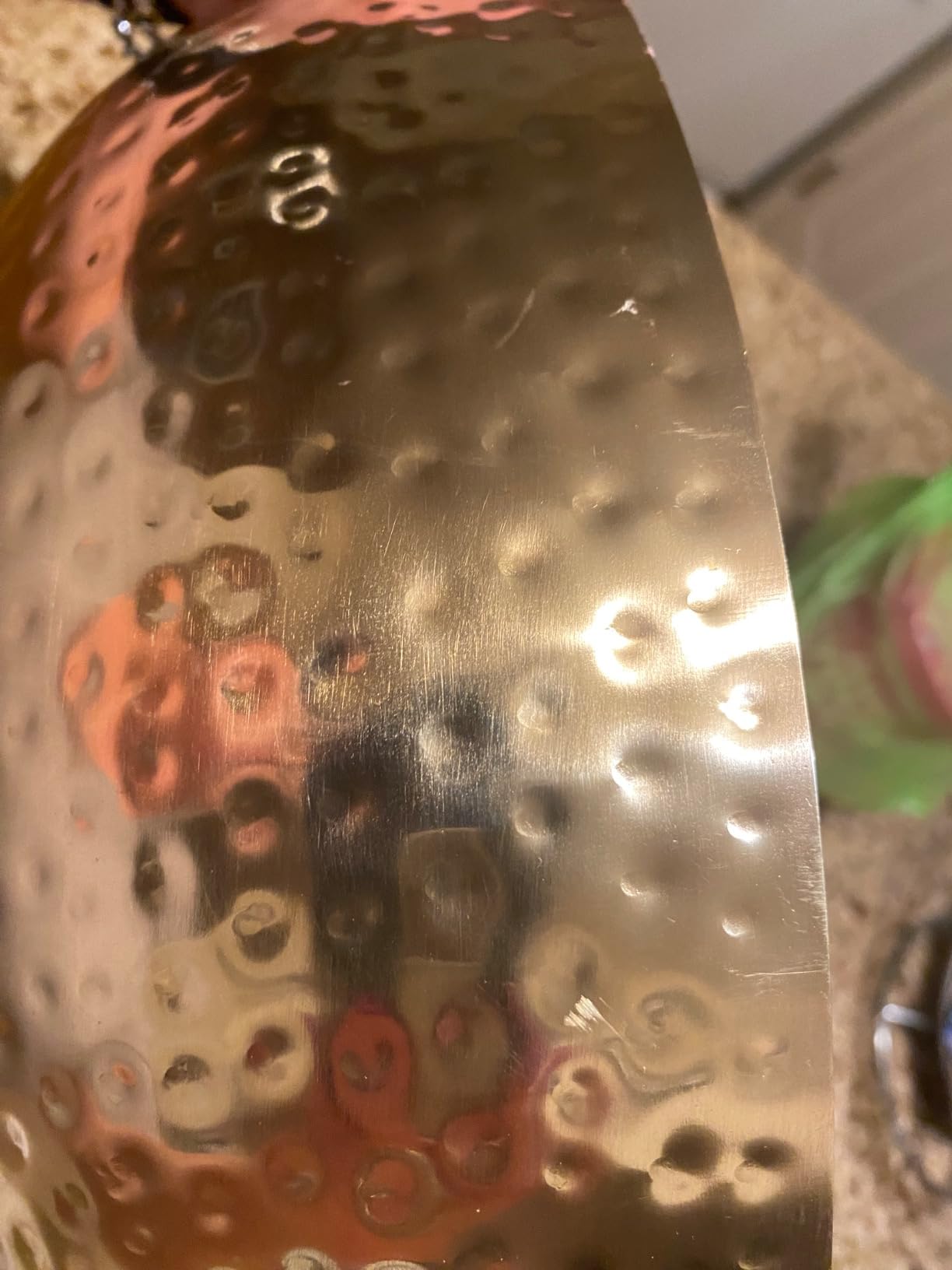 Creative Co-Op Round Hammered Metal Serving and Mixing Bowl, Gold Finish customer photo 2