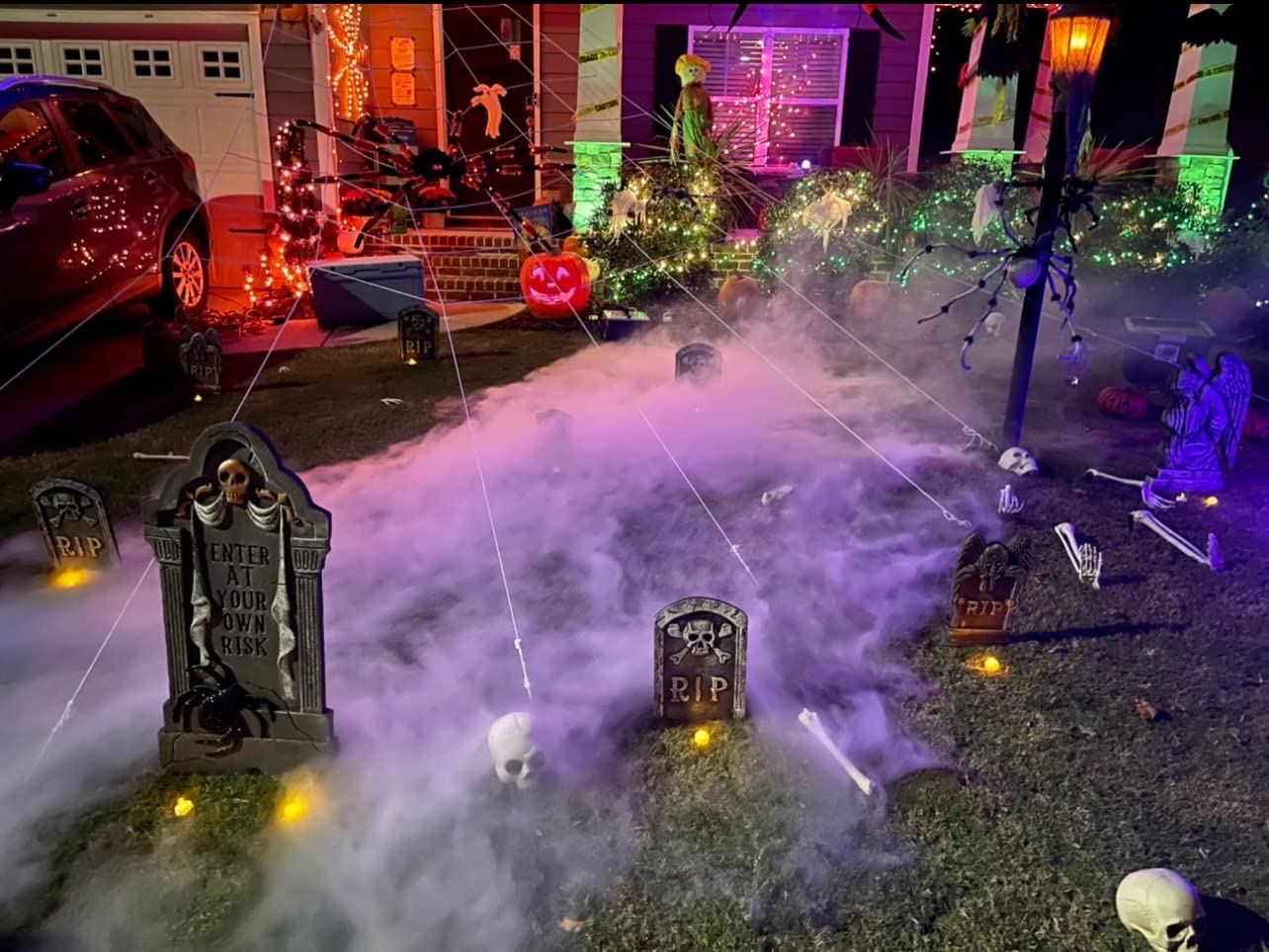 ADJ Products MISTER-KOOL-II Grave Yard Low Lying Water Based Fog Machine | Graveyard Halloween haze, ground hugging mist, no dry ice needed, party and stage ready, quick setup customer photo 2