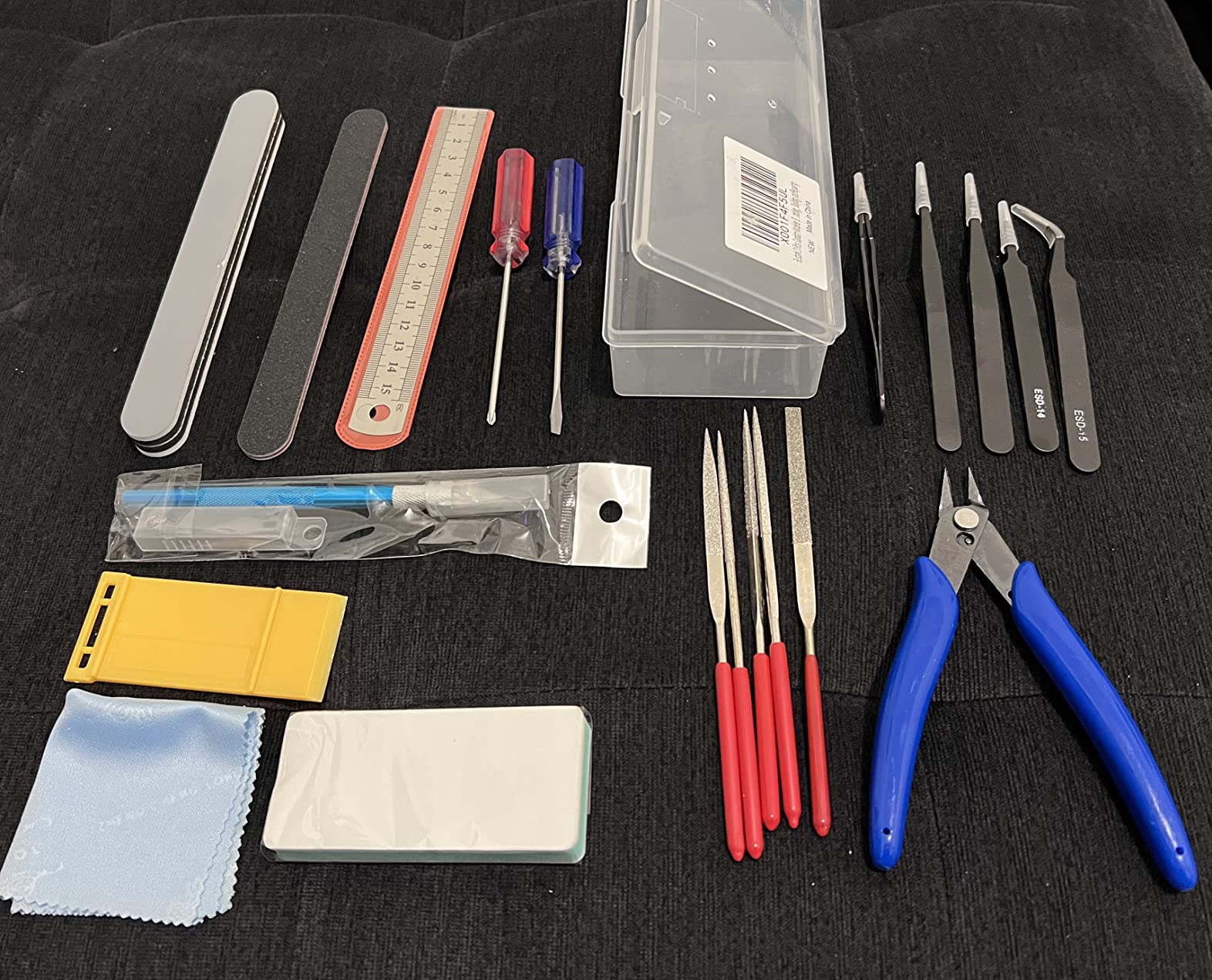 21Pcs Modeler Basic Tools Craft Set Hobby Building Tools Kit for Assembling Miniatures Mecha Car Model Building customer photo 1