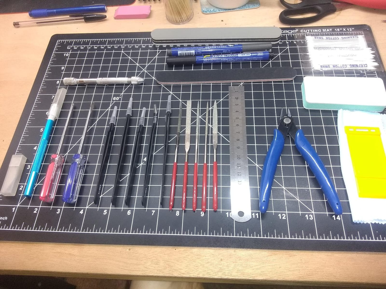21Pcs Modeler Basic Tools Craft Set Hobby Building Tools Kit for Assembling Miniatures Mecha Car Model Building customer photo 2