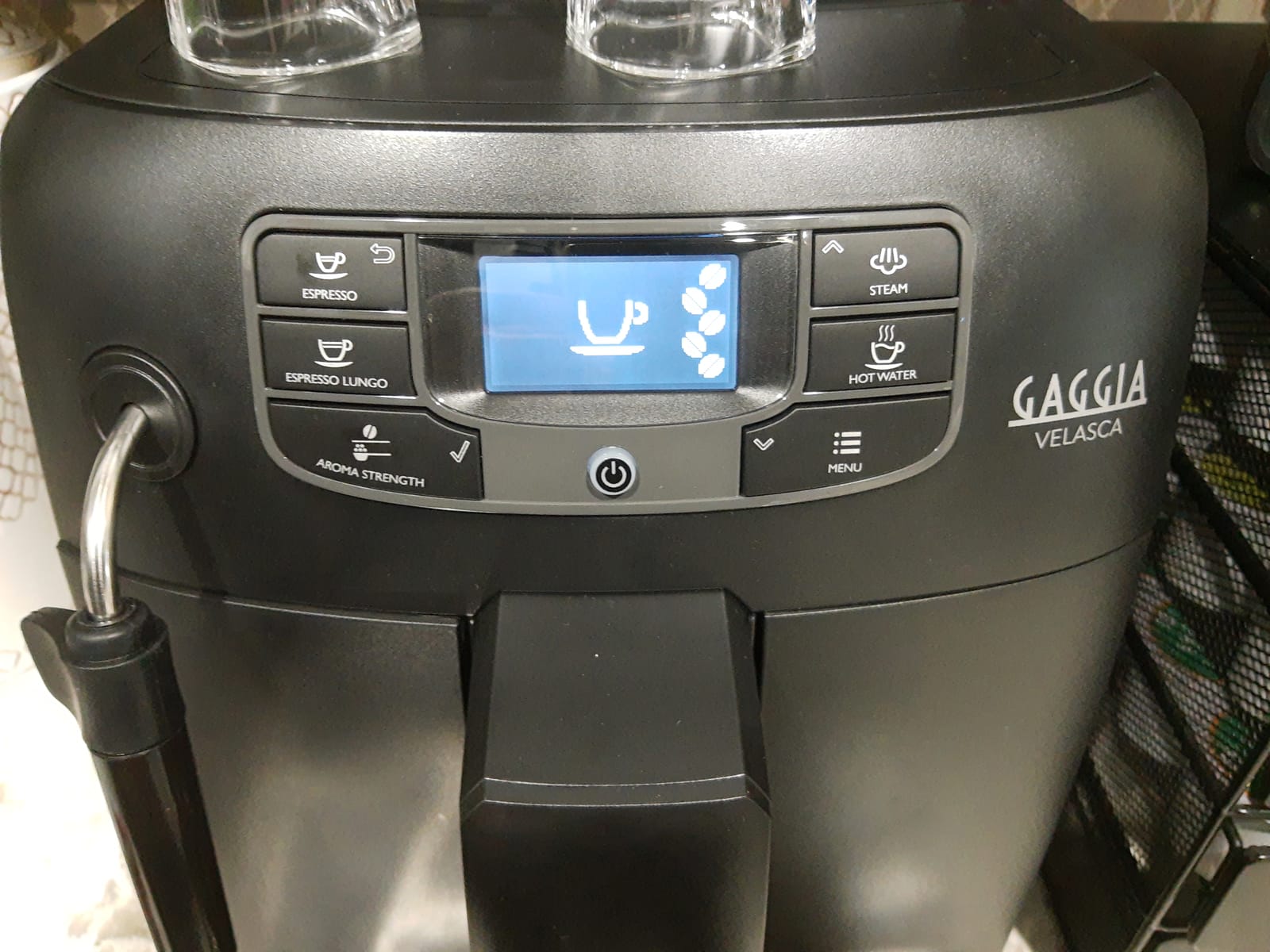 Gaggia Velasca Espresso Machine, 54 ounces, Black customer photo 1