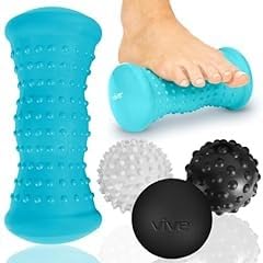 Vive Massage Ball Set (4 Piece) - Plantar Fasciitis Relief Foot Pain Hot | Cold Therapy - Heel Spur, Sore Muscle, Trigger Point, Back, Arm, Neck, Shoulder, Leg Circulation Roller customer photo 2