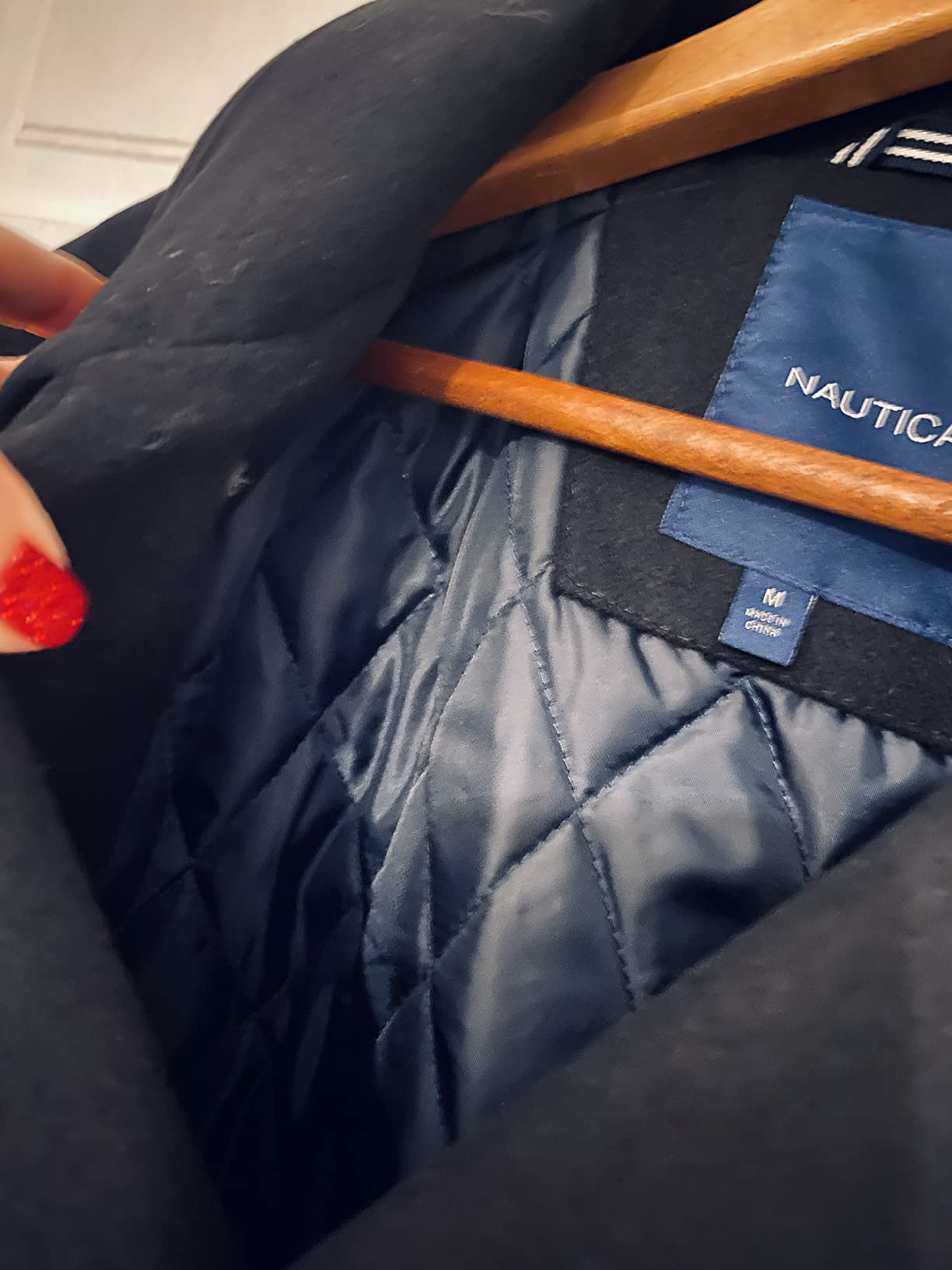 Nautica Men's Wool Blend Peacoat - Double-Breasted Winter Coat, Regular, Big & Tall Sizes customer photo 2