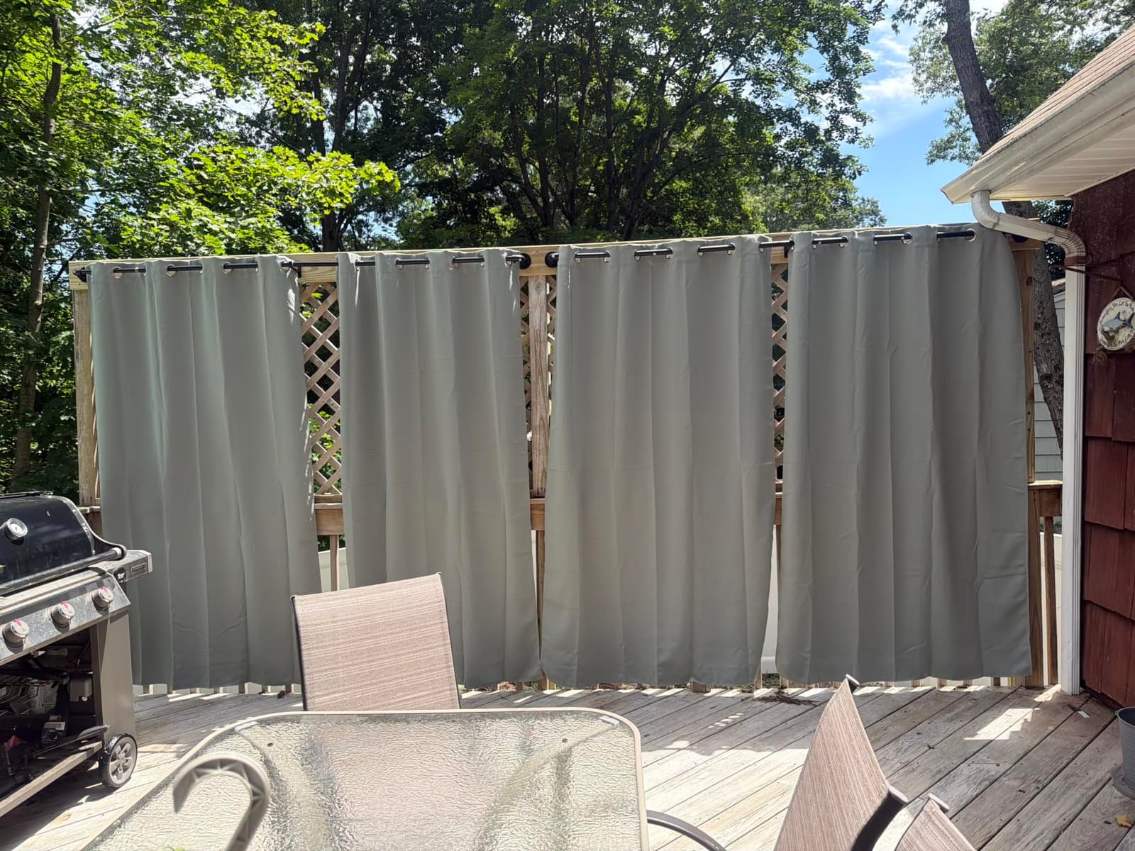 RYB HOME Outdoor Curtains for Patio Waterproof Privacy Thermal Insulated customer photo 2