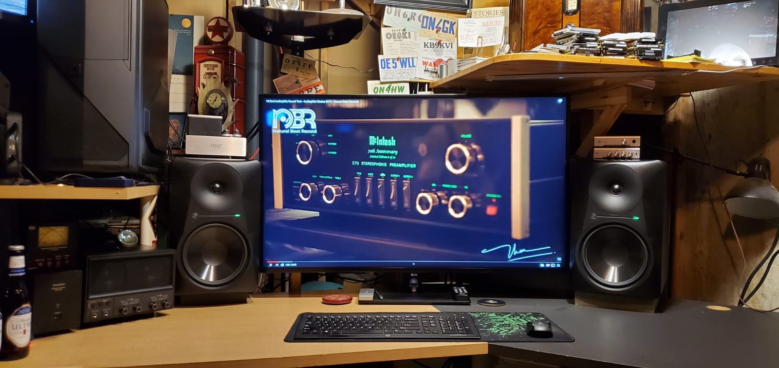 Mackie MR824 -Channel Studio Monitor | Audio production and mixing with 8 inch woofer, 85W power and XLR, TRS and RCA inputs customer photo 1