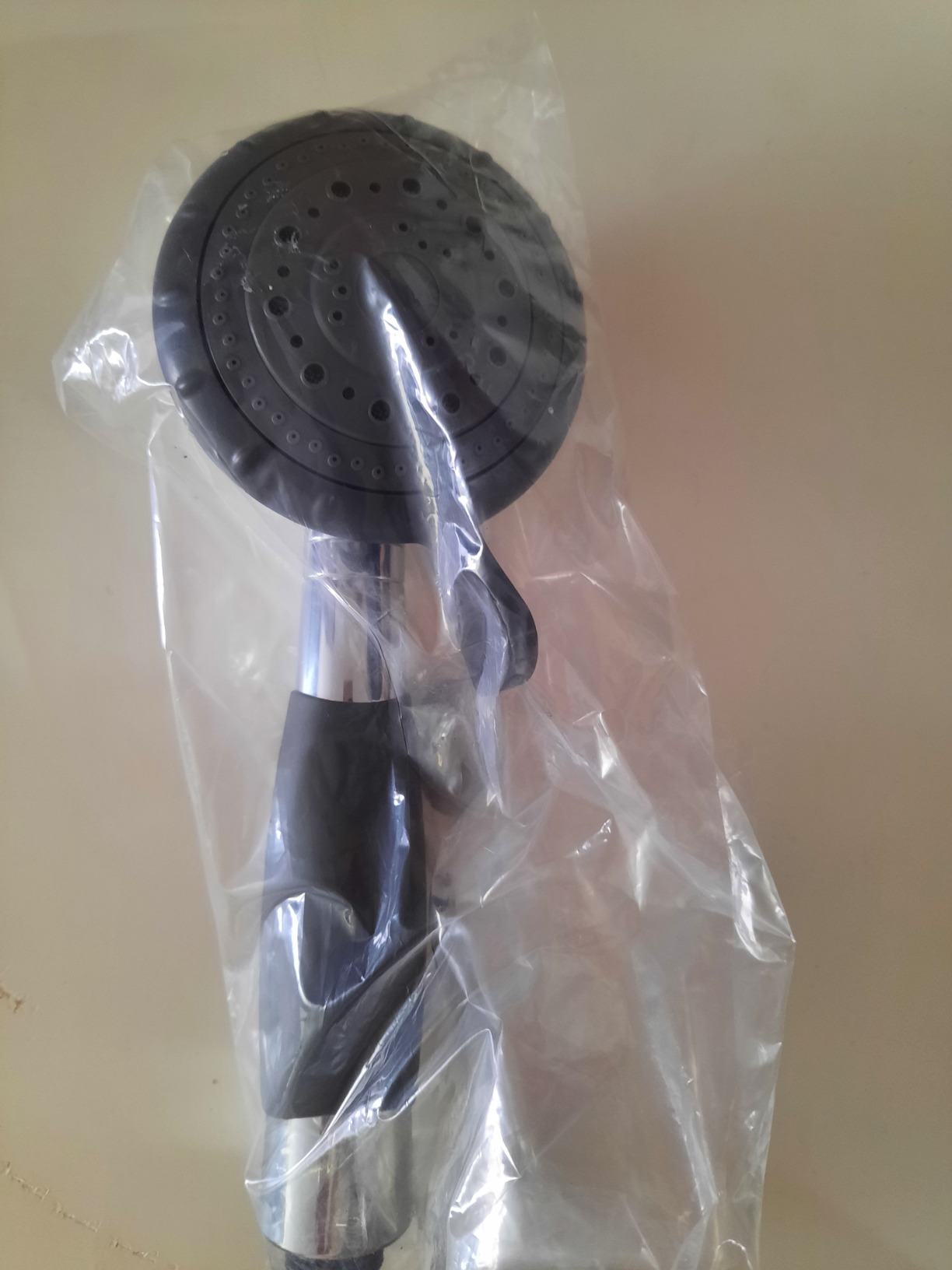 YOO.MEE ADA Handheld Shower, Fits Elderly and People Disabled in Action | Big-button Turning, Silicone Grip, Pause Setting, for Parkinson, Arthritis, 79 Inch Stainless Steel Hose Included, Chrome customer photo 1