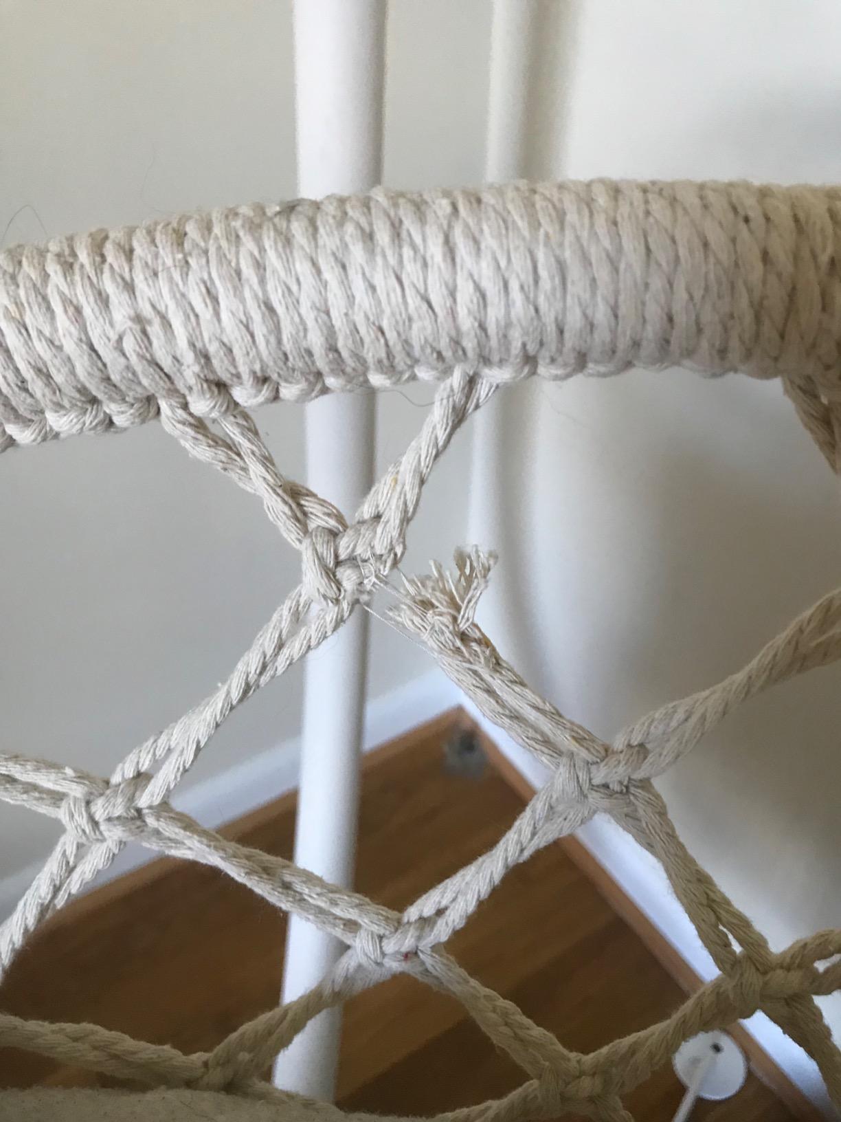 Sorbus Macrame Swing, Hanging Hammock Chair, Indoor Outdoor Hanging Seat, Stylish boho cotton ceiling design for decorative patios, porches, gardens and meditation, maximum 250-pound capacity customer photo 2