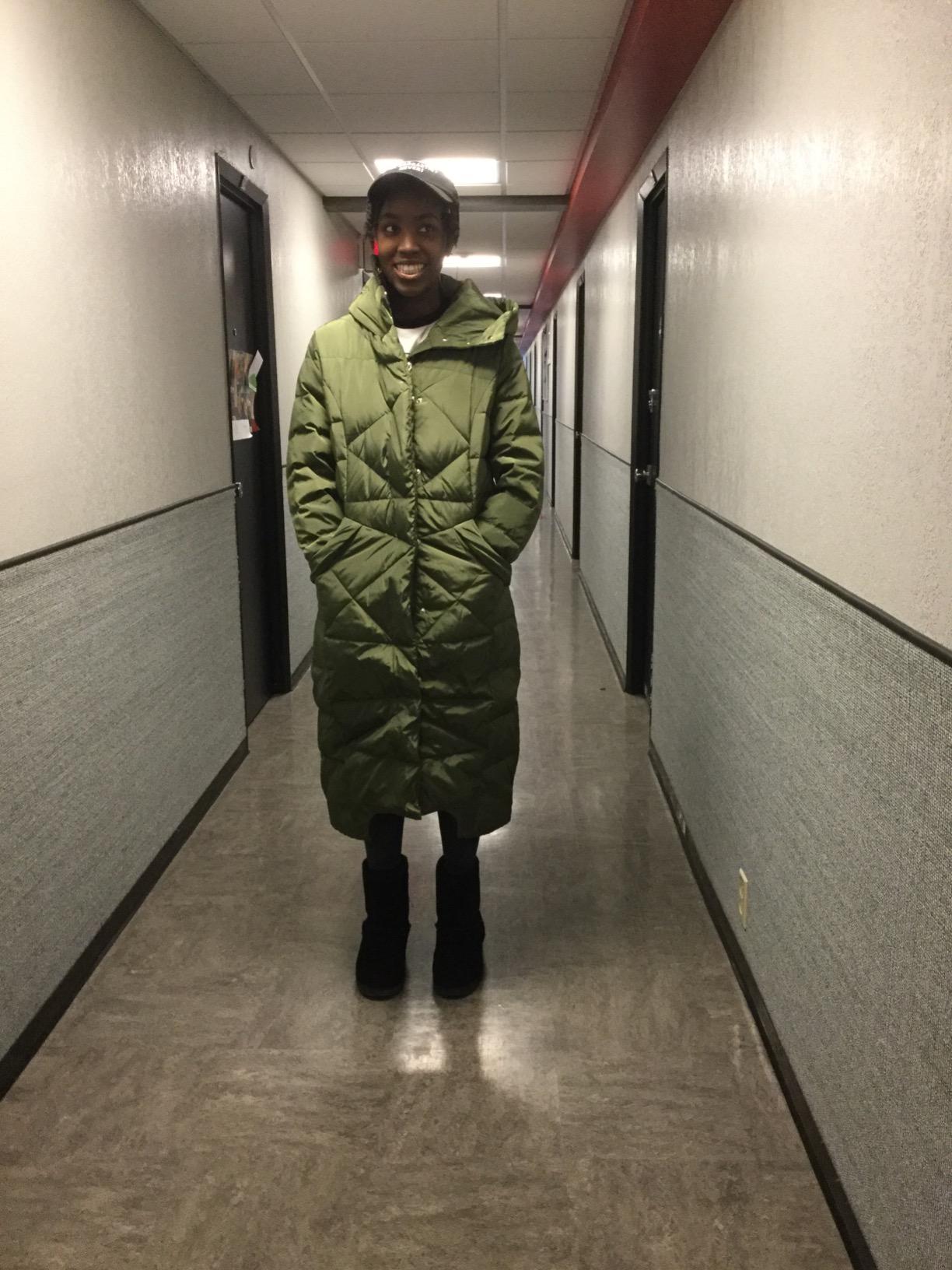 Women's Winter Long Maxi Down Puffer Coat with Hood customer photo 2