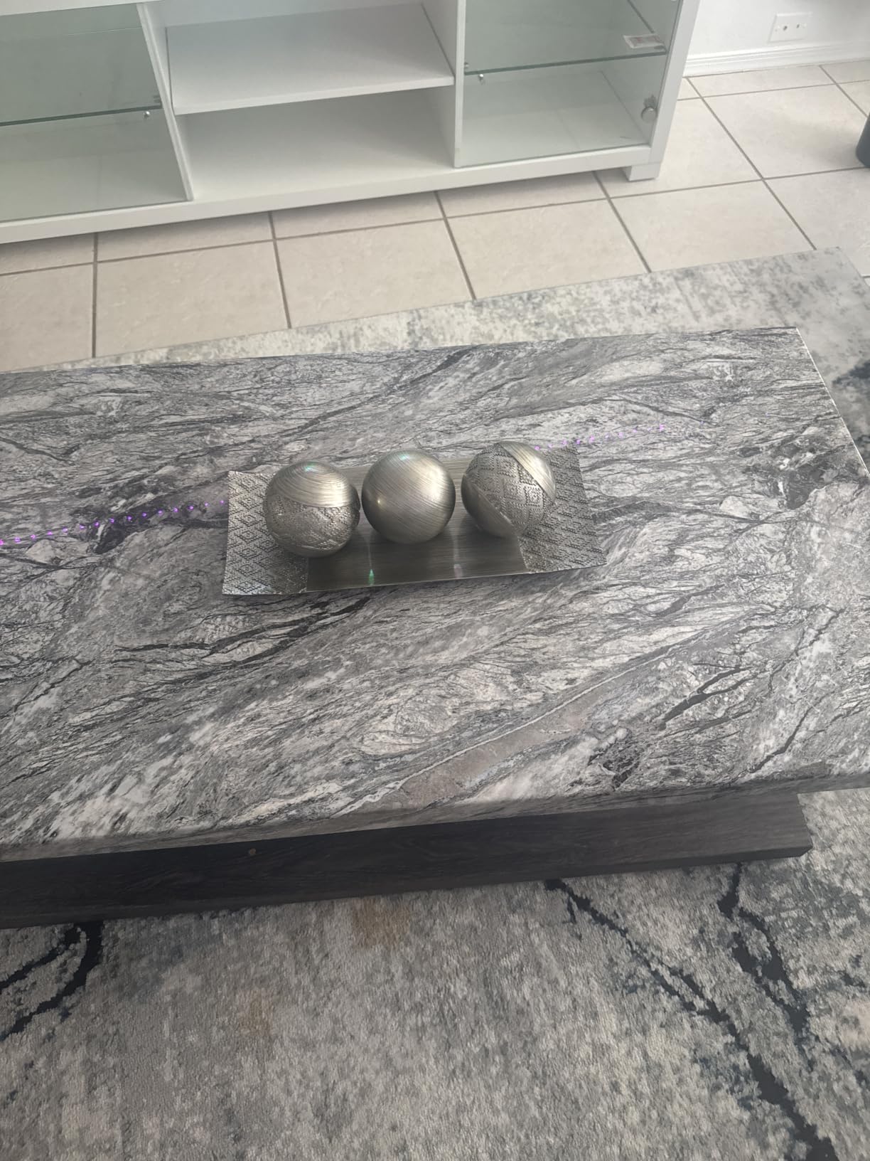 Creative Scents Dublin Brown Tray and Ball Set - Living Room, Entry Table Decor Centerpiece Table Decorations - Decorative Tray for Dining Room, Accent Decor Bowl for House Decoration customer photo 2