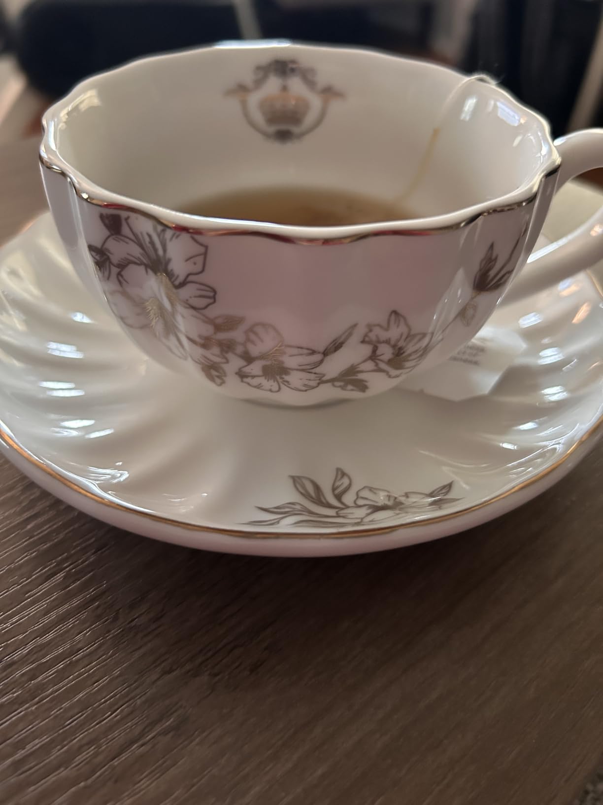Porcelain Tea Sets British Royal Series, 8 OZ Cups & Saucer Service for 6, with Teapot Sugar Bowl Cream Pitcher Teaspoons and tea strainer for Tea/Coffee, Pukka Home (Pure White) customer photo 1