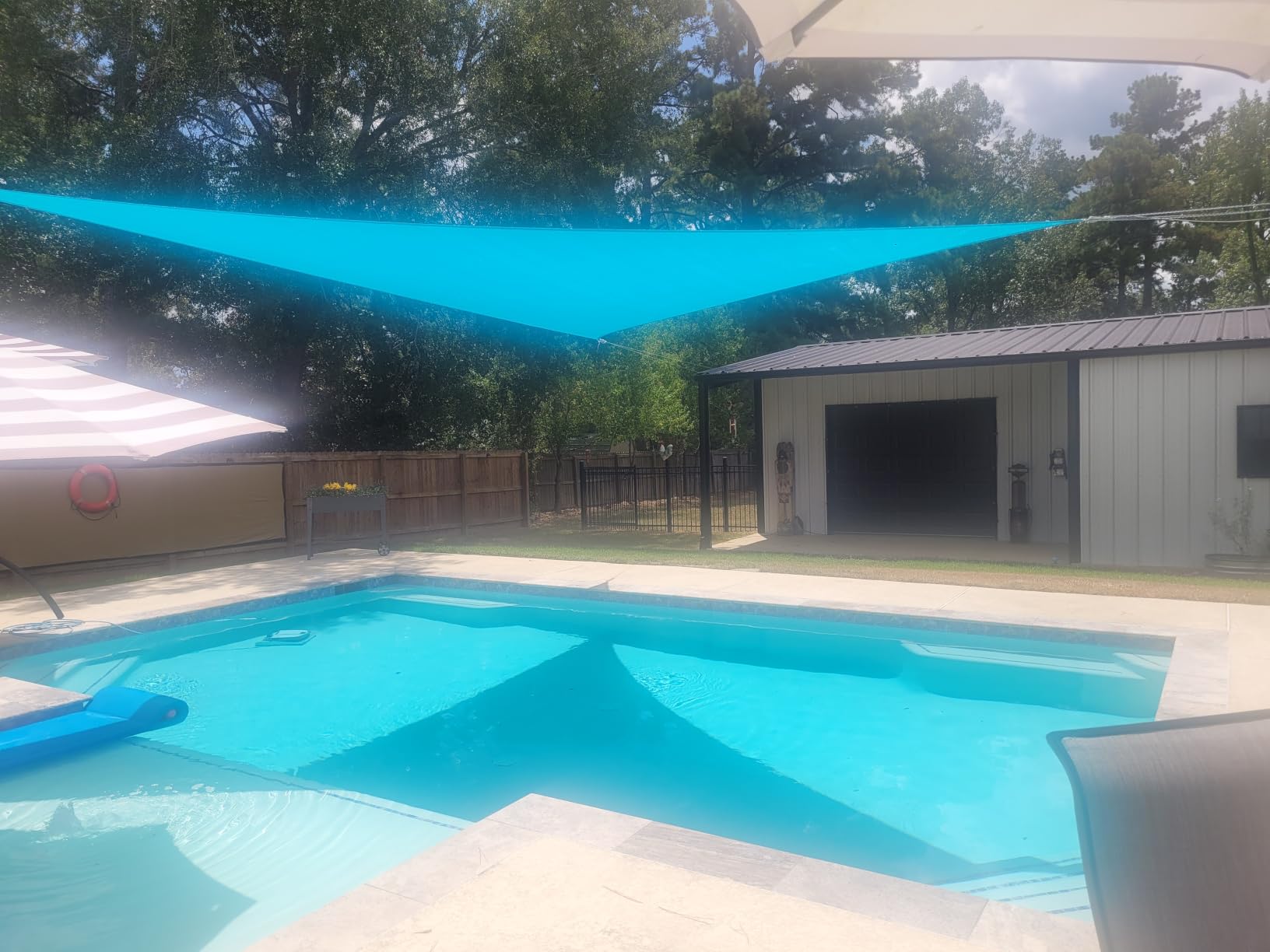 SUNNY GUARD 12' x 12' x 12' Triangle Shade Sail 95% UV Block Outdoor Canopy customer photo 1