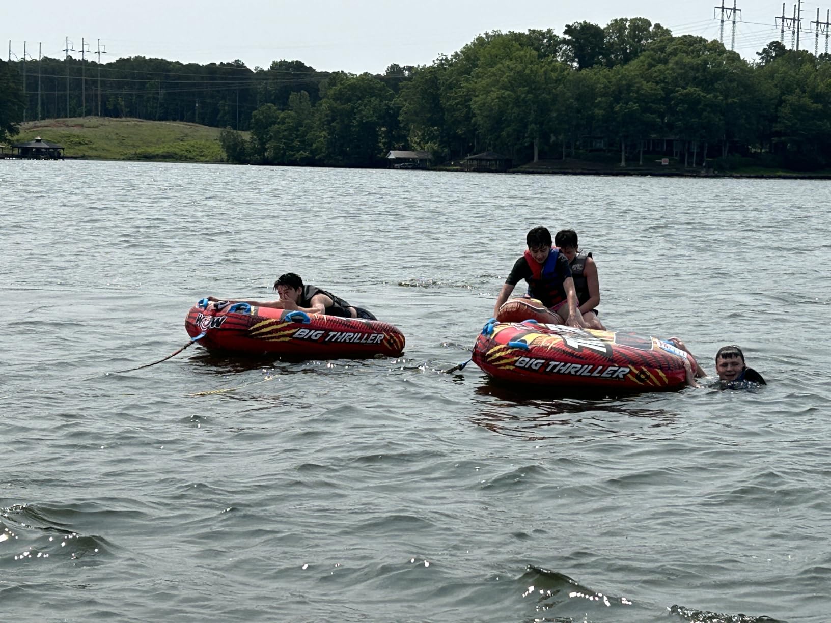 Wow Sports Thriller Towable Deck Tube for Boating Adults, Tubing Boat Inflatable for Water Sports customer photo 2