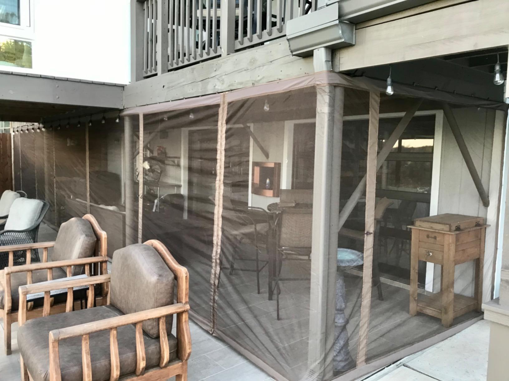 MASTERCANOPY Mosquito Screen Walls for Gazebo, 10x10 ft, Beige customer photo 1