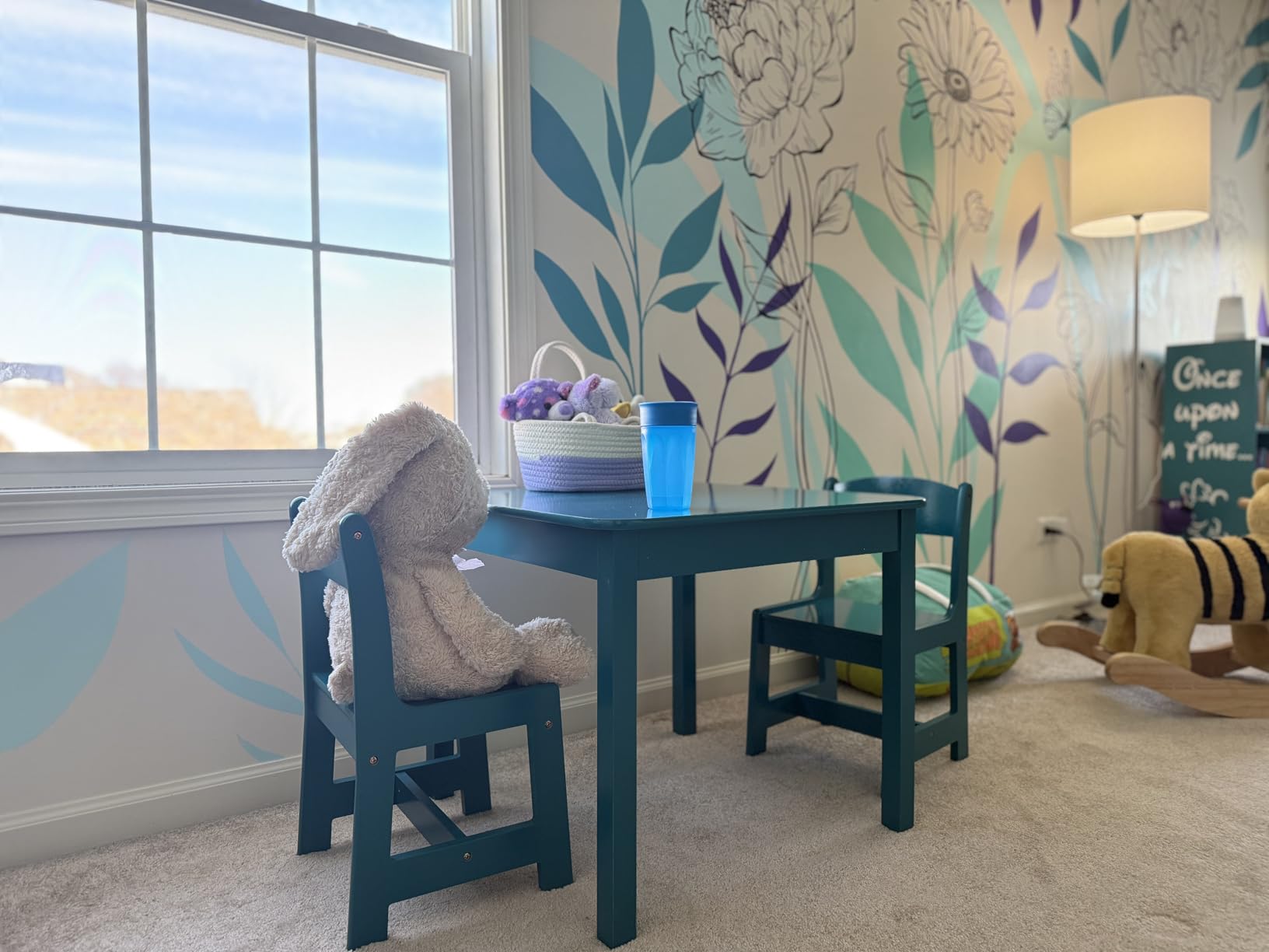 Delta Children MySize Kids Wood Table and Chair Set (2 Chairs Included) - Ideal for Arts & Crafts, Snack Time, & More - Greenguard Gold Certified, Bianca White, 3 Piece Set customer photo 2