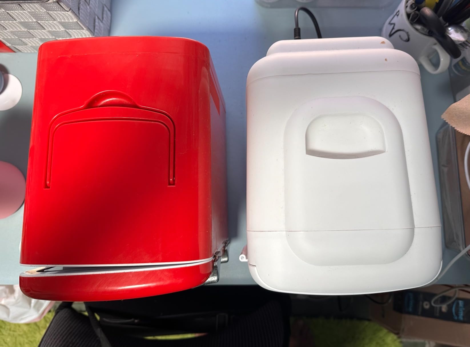 Cooluli Mini Fridge for Bedroom - Car, Office Desk & Dorm Room - Portable 4L/6 Can Electric Plug In Cooler & Warmer for Food, Drinks, Skincare Beauty & Makeup - 12v AC/DC & Exclusive USB Option, Black customer photo 2