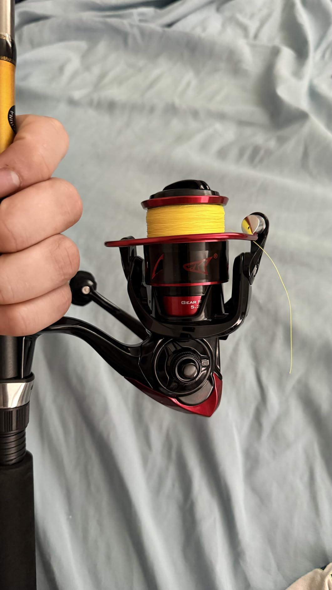 KastKing Sharky Spinning Reel - 5.2:1 & 6.2:1 Gear Ratios, Carbon Fiber Drag 33-39.5LB, 10+1 Stainless Bearings, Lightweight Nylitech Body, Oversize Shaft, for Saltwater & Freshwater customer photo 1
