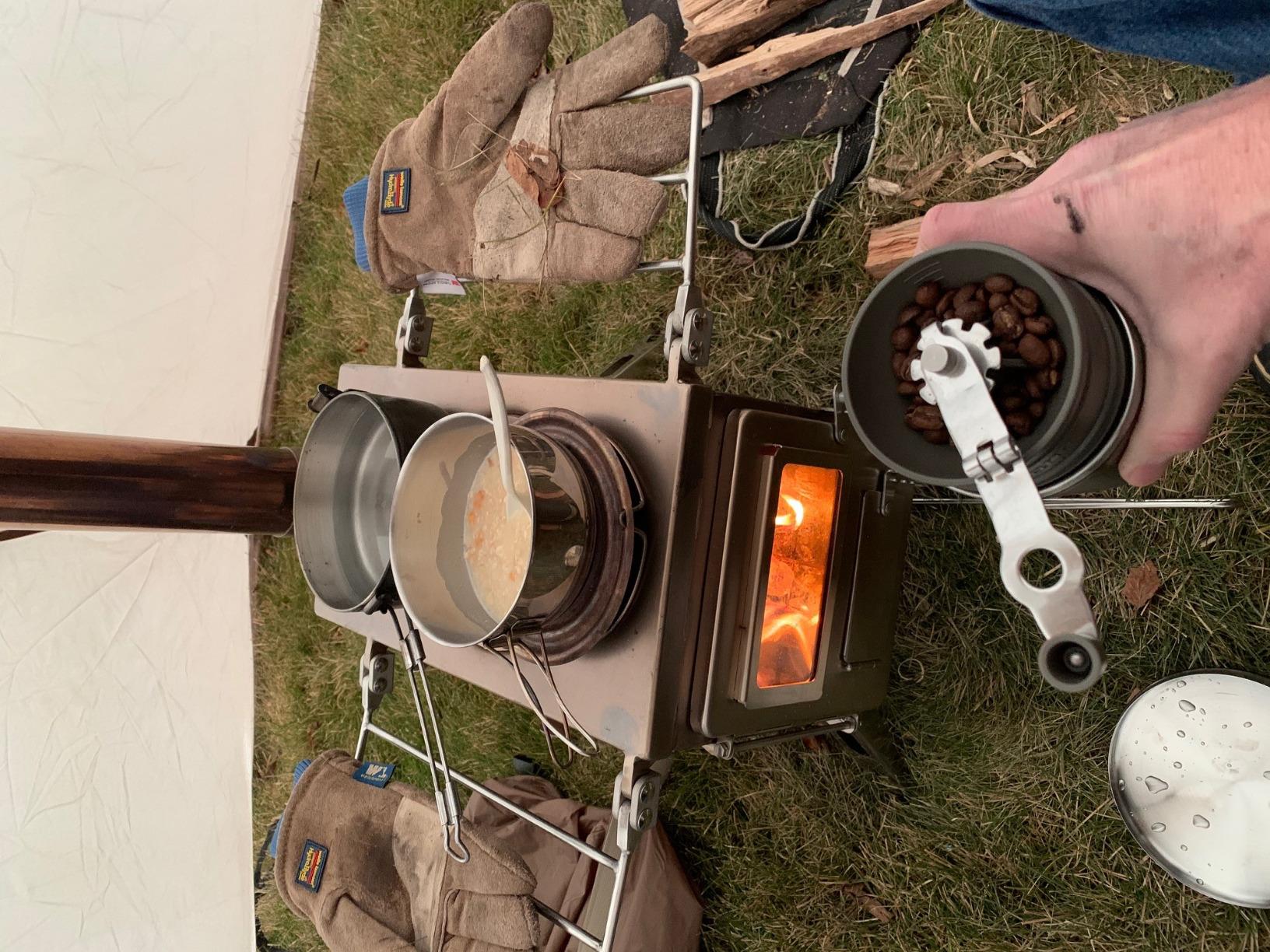 Winnerwell Nomad Medium Tent Stove | Tiny Portable Wood Burning Stove for Tents, Shelters, and Camping | 800 Cubic Inch Firebox customer photo 1