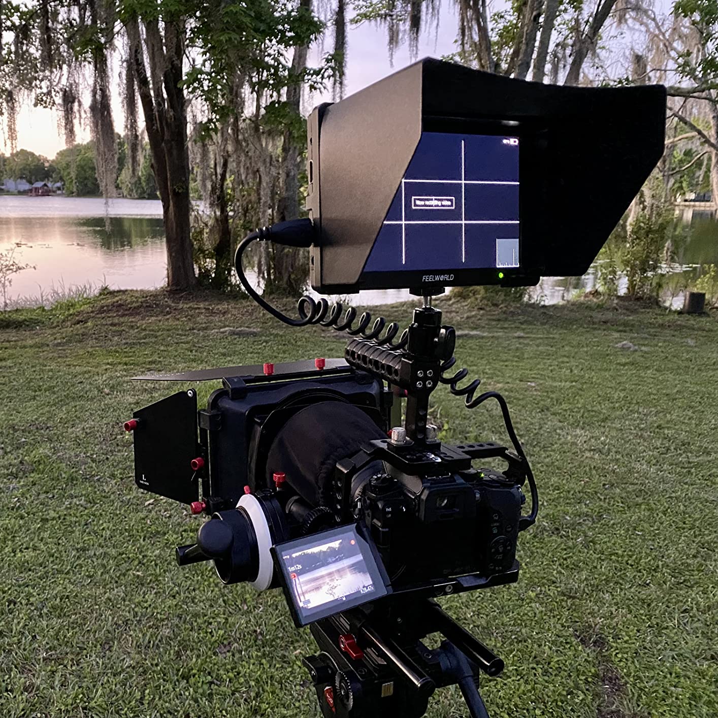 FEELWORLD T7 Plus 7 Inch 450nit FHD IPS Aluminum Field DSLR Camera Monitor, 4K HDMI Input Output, 3D LUT, False Color Waveform Histogram Focus Assist, for Beginner Videographer Filmmaker Video Shooting customer photo 1