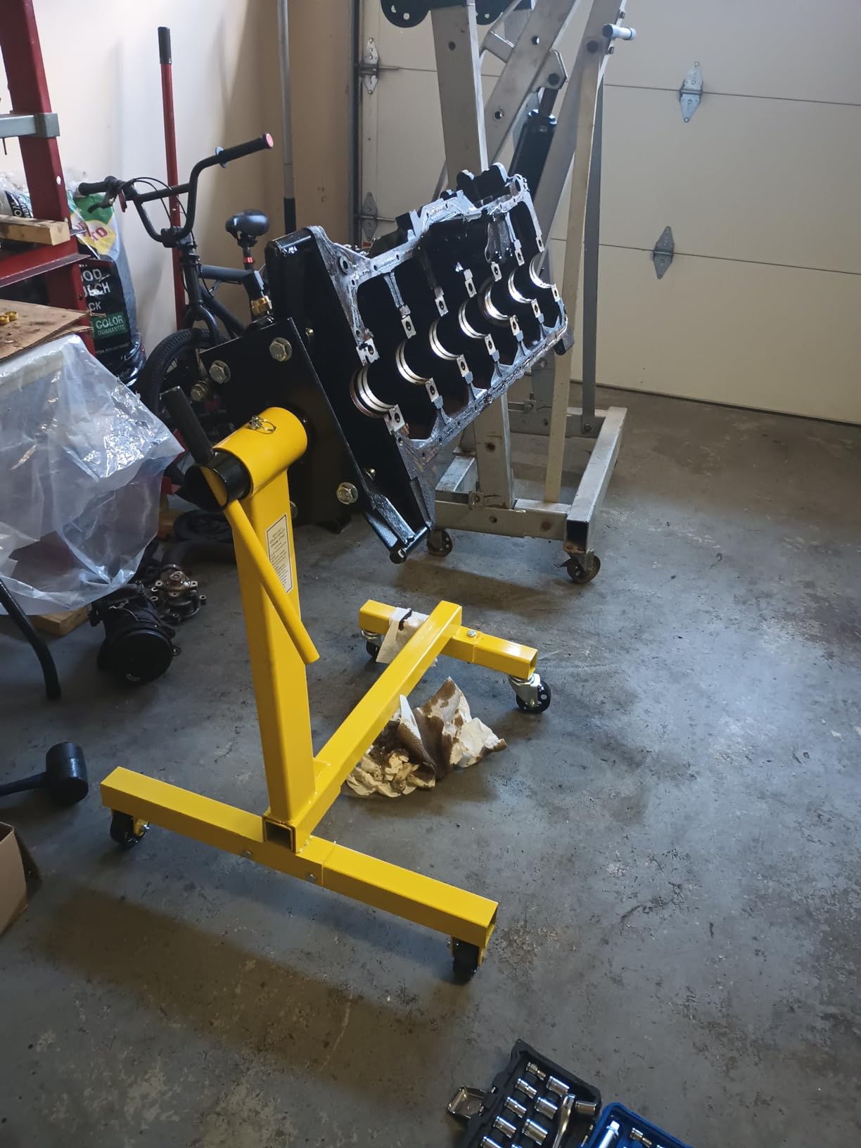 JEGS 80040 Engine Stand 750lb. Capacity 360-degree Adjustable Mounting Head customer photo 1