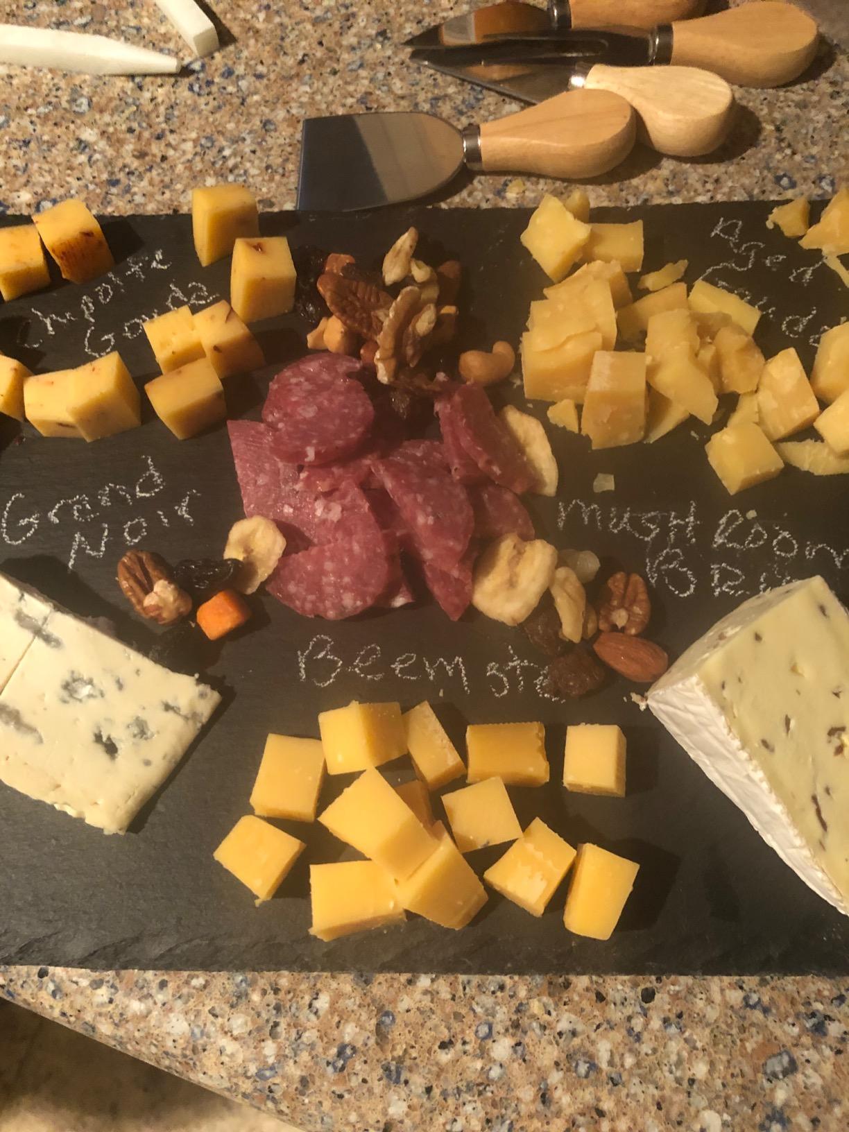 Slate Cheese Board Set w/Easy Carry Handles (14