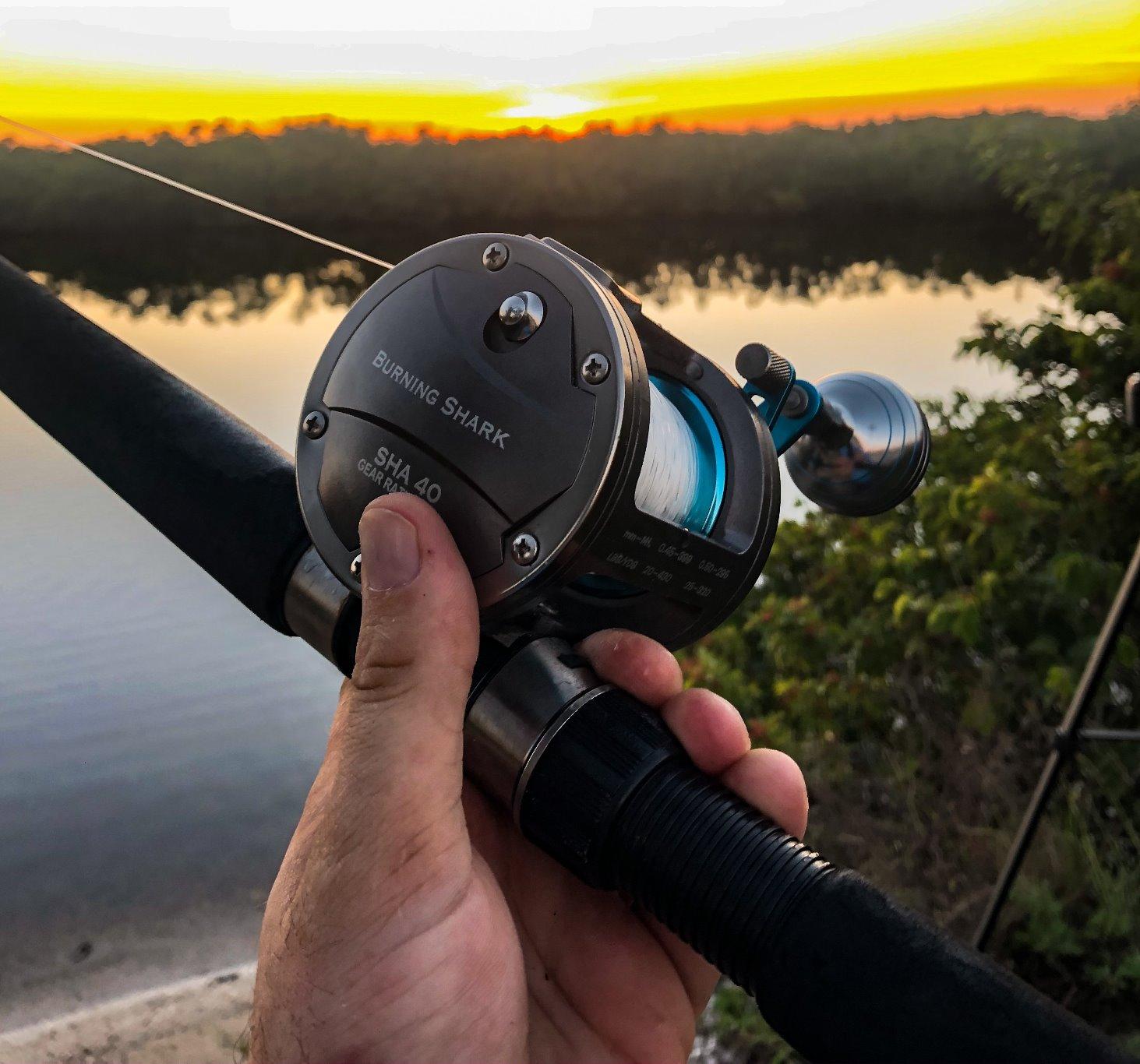 Burning Shark Trolling Reel Saltwater Level Wind Reels customer photo 1