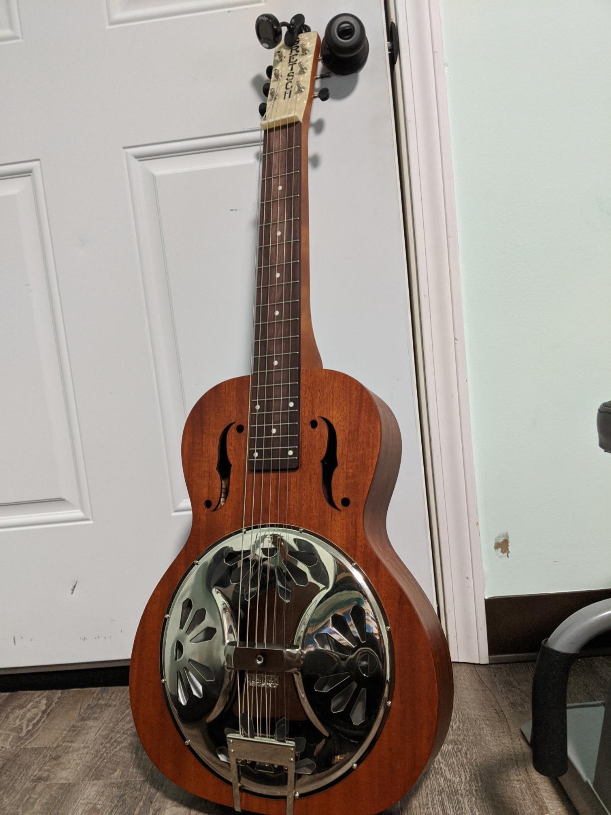 Gretsch G9210 Boxcar Square-neck, Mahogany Body Resonator - Natural, Padauk Fingerboard customer photo 1