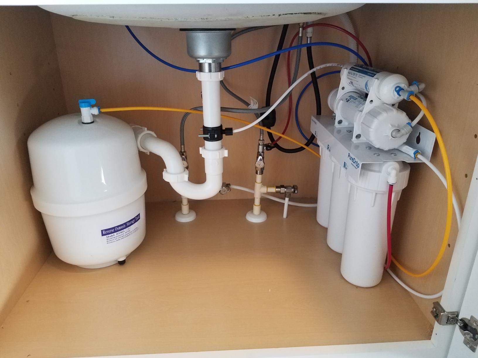 PureDrop RTW5 5-Stage Reverse Osmosis Water Filter System, 50 GPD, Top-Mount Faucet, No Electricity customer photo 2