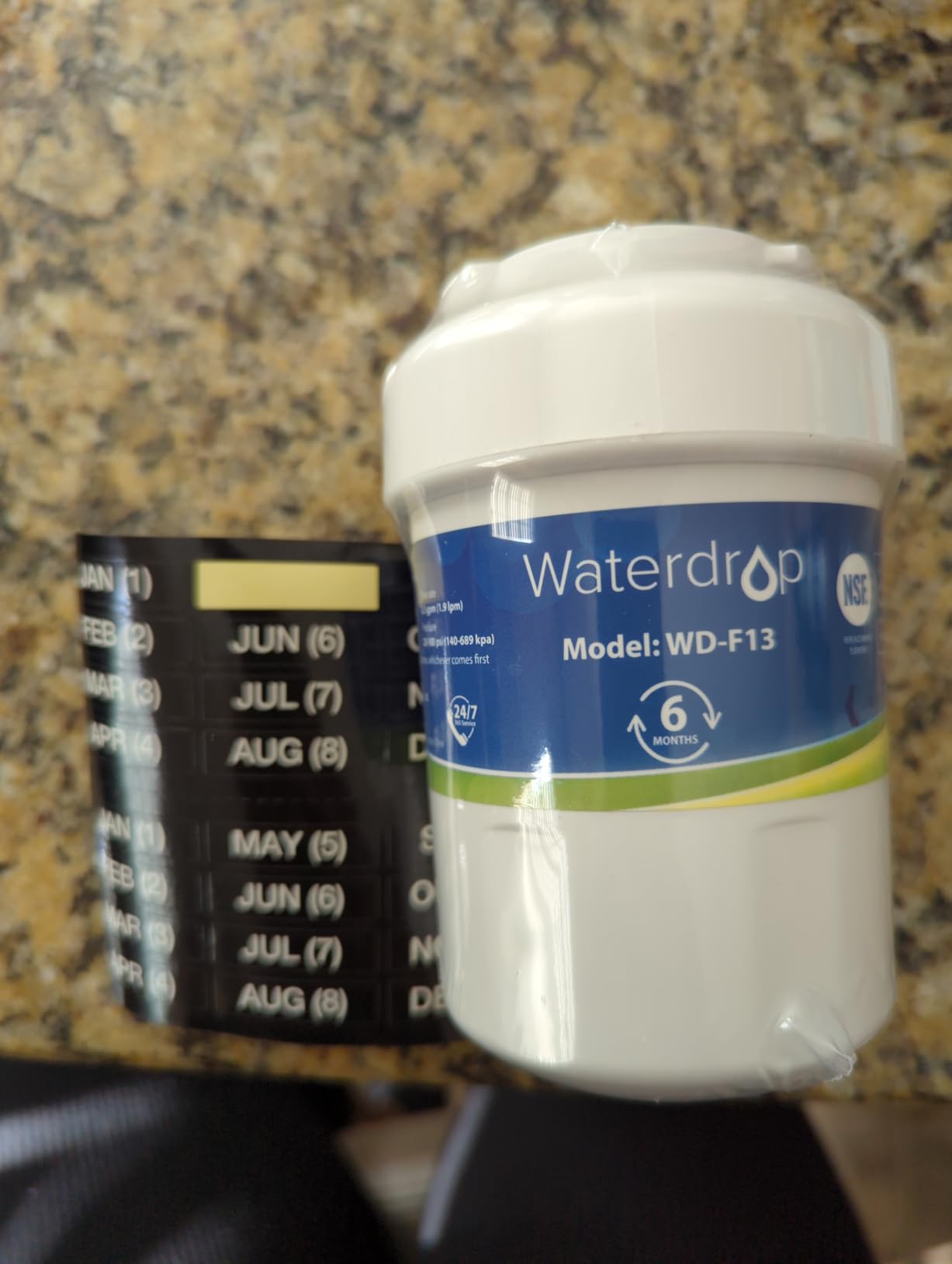 Waterdrop WD-F13 Refrigerator Water Filter Replacement for GE MWF, 3 Pack customer photo 1