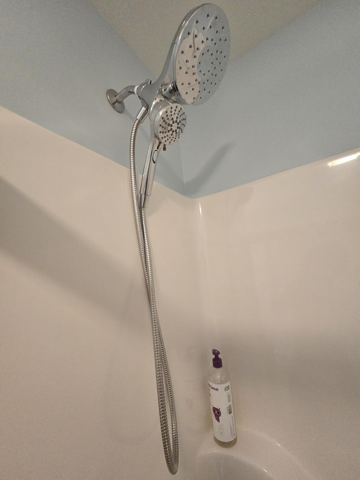 Moen 26009 Engage Magnetix Chrome 2-in-1 Rain Shower Head & Handshower | Magnetix docking, 2-in-1 design, rainshower and handshower combo, multiple spray settings, chrome finish customer photo 1