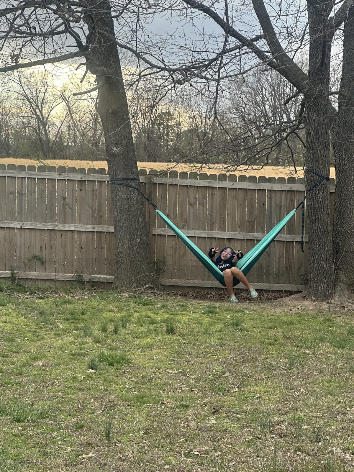 Gold Armour Hammock Underquilt for Single Hammocks and Double Hammocks, Insulated Warm Underquilt - Essential Camping Equipment Gear Under Quilts for Hammock (Grey&Sky Blue) customer photo 1