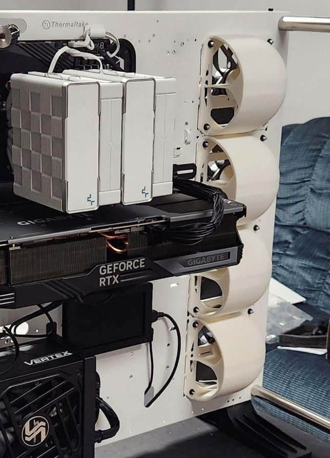 Noctua NF-P12 redux-1300 PWM, Quiet Fan 120mm | High Airflow, Low Noise, 25mm Thick Fan for PC and Electronics Cooling Streamlined Package 1300rpm 4-Pin PWM customer photo 1