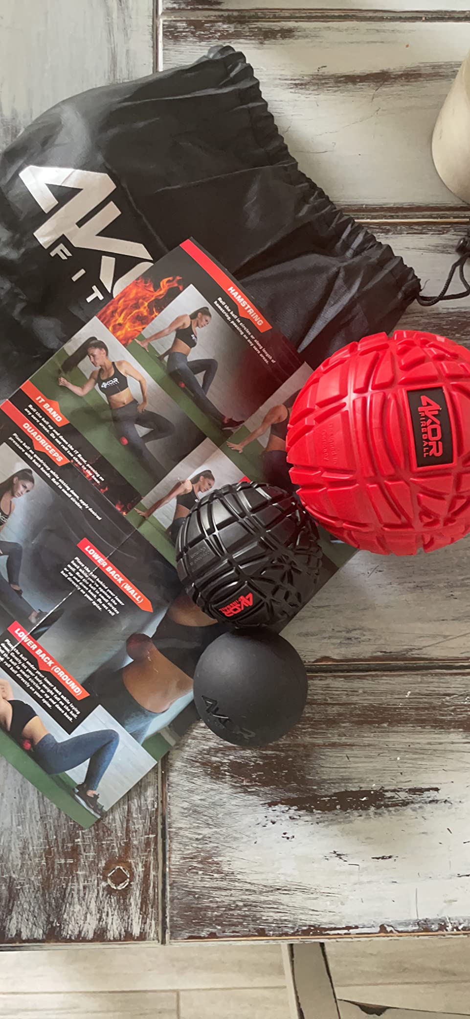 4KOR Massage Balls for Trigger Point Therapy - Myofascial Release Ball - Muscle Relief for Back, Neck, Shoulder, Foot Pain - Fitness Massage Balls for Mobility - Deep Tissue Release Ball customer photo 1