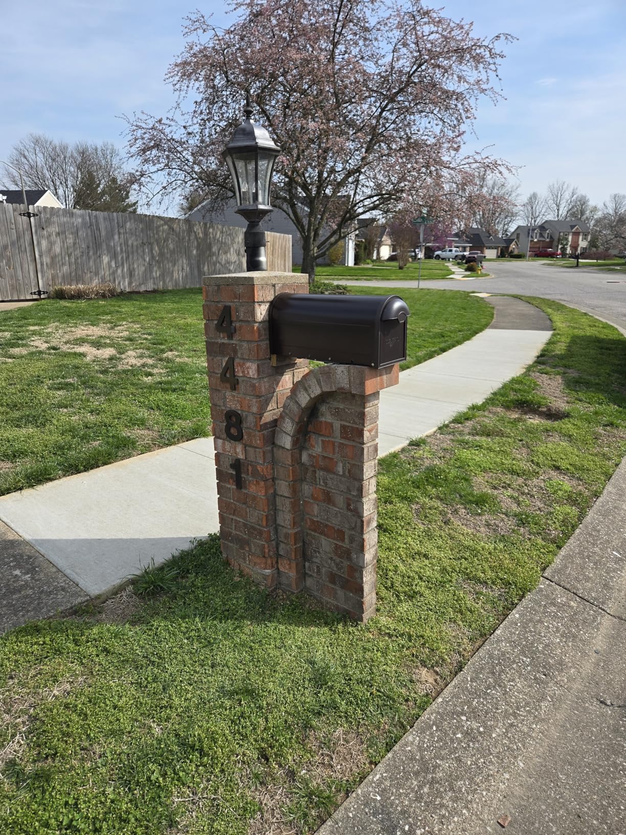 Architectural Mailboxes 8830RZ-10 Winston Post Mount Mailbox, Rubbed Bronze customer photo 2