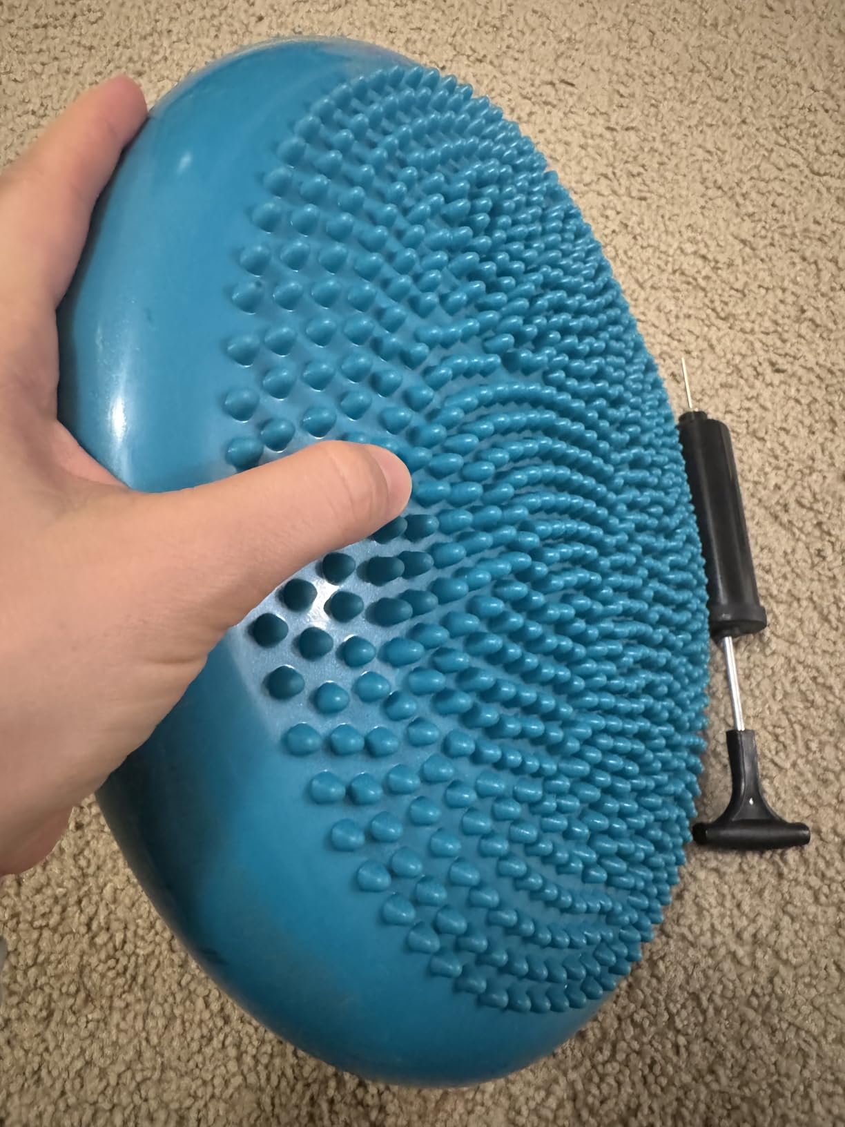 Trideer Wobble Cushion Core Balance Disc, Flexible Seating for Classroom Elementary, Wiggle Seat for Sensory Kids, Balance Pad with Inflation Pump customer photo 2