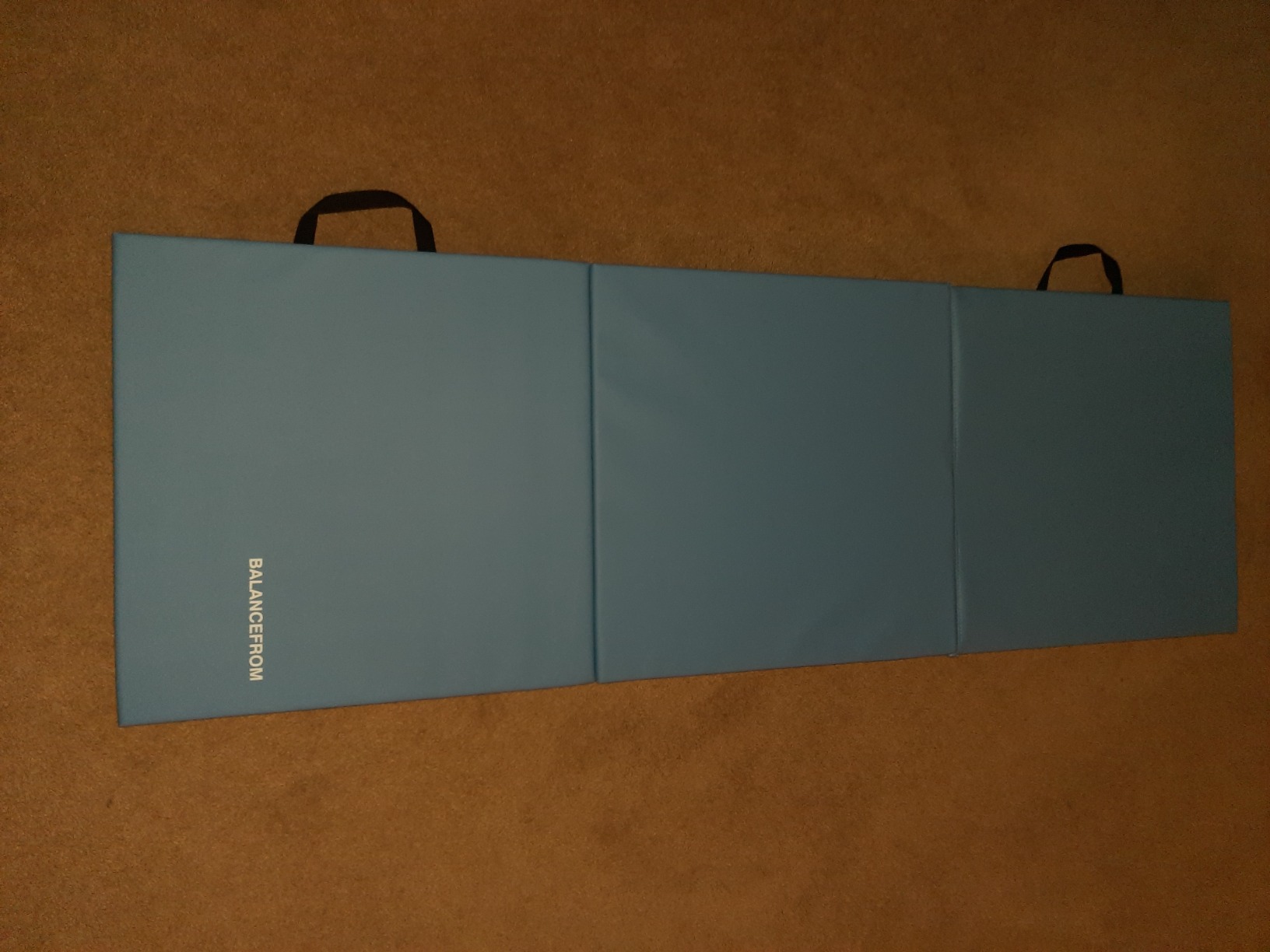BalanceFrom 6x2 Feet 3-Panel Folding Gymnastics Mat - 2-Inch Thick Pad with Vinyl Surface and Carrying Handles for Tumbling, Yoga, Pilates, Home Workouts, and Martial Arts customer photo 1