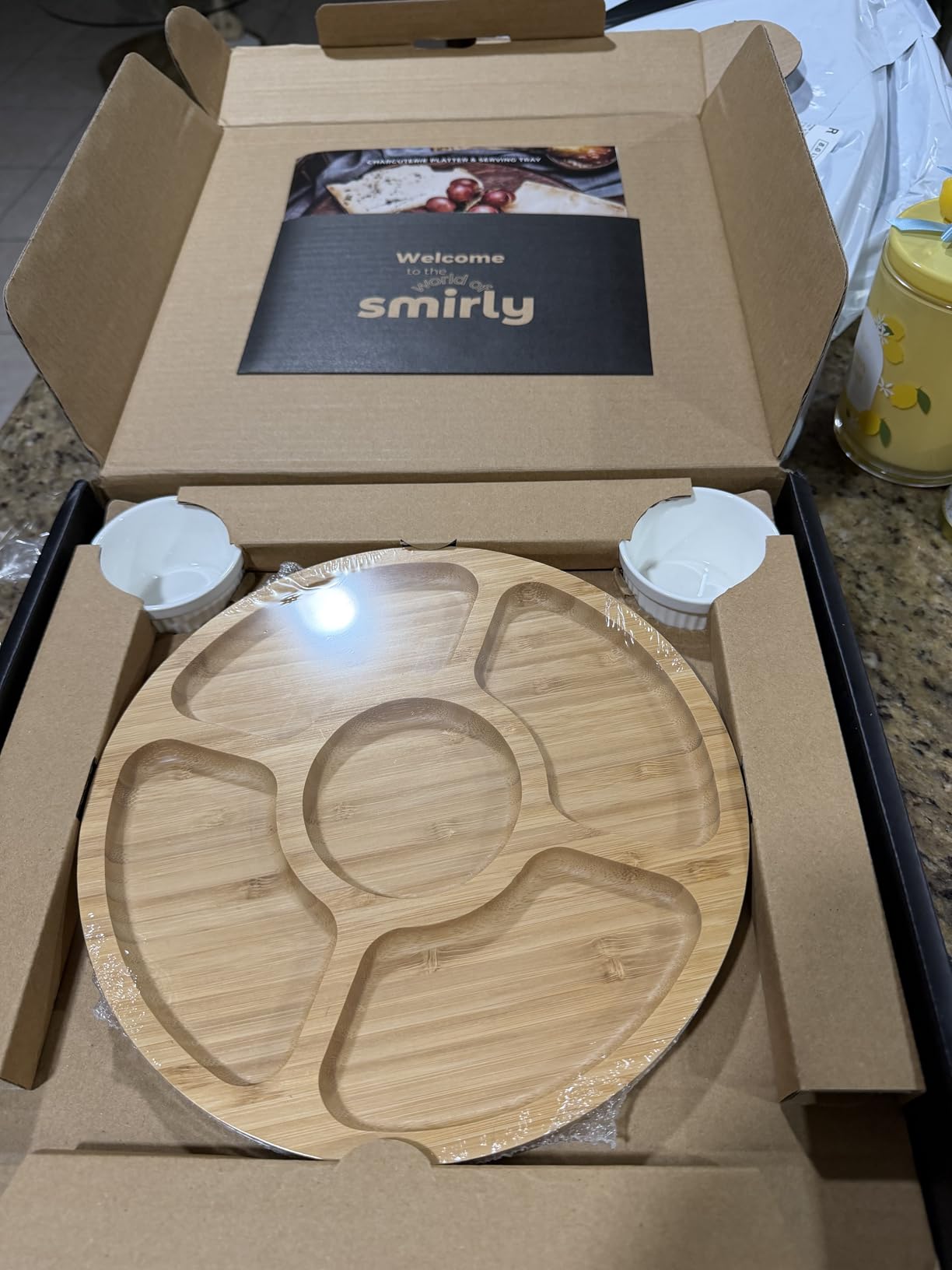 SMIRLY Charcuterie Large Bamboo Cheese Board Set for Serving - House Warming Gifts for New Home, Wedding, Bridal Shower & Birthday, for Women customer photo 1