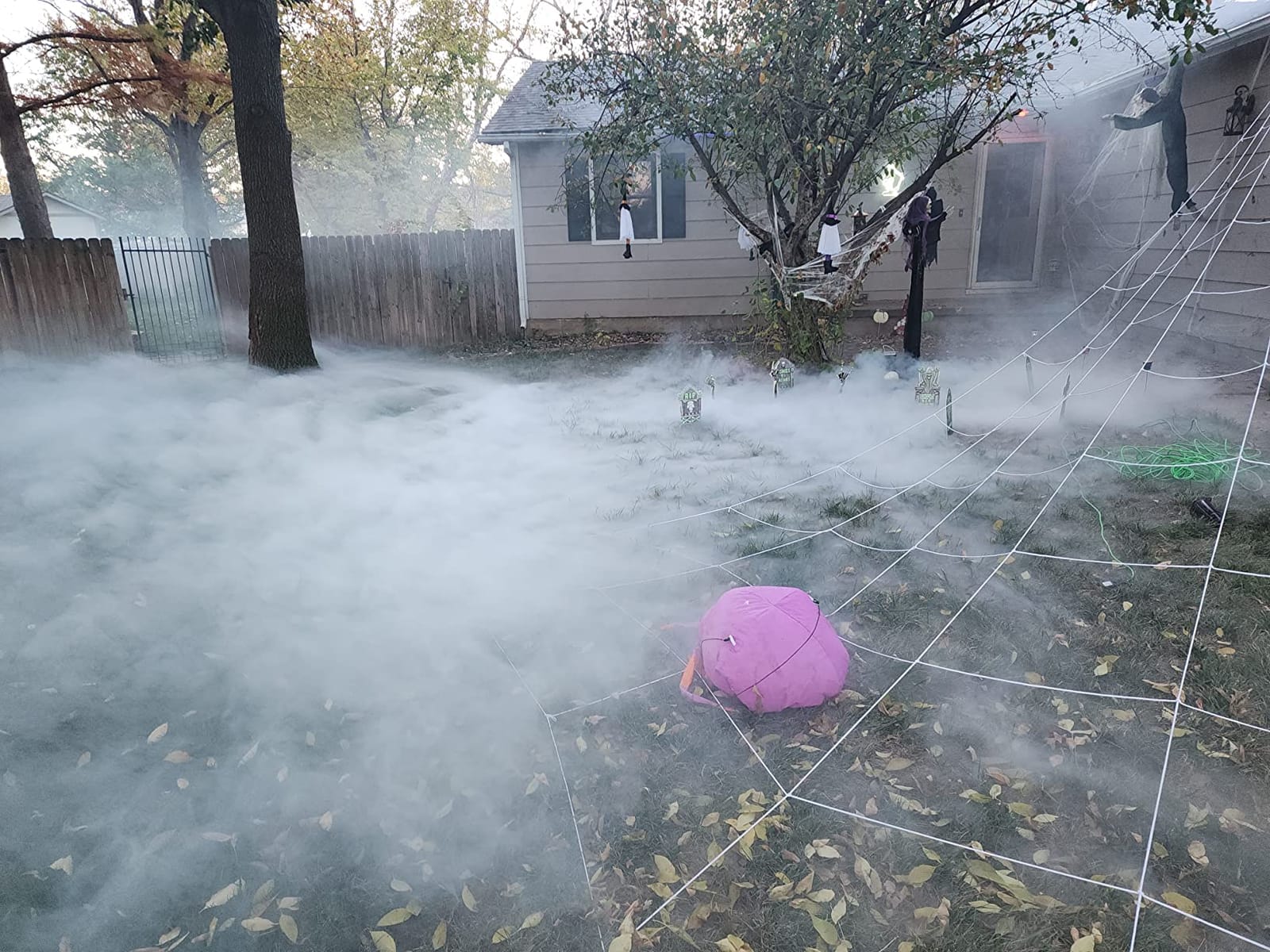 American DJ Mister Kool II Low Lying Water Based Metal Smoke Fog Machine for Halloween Decorations, Theater Effects, or Stage Fog with Remote, Black | Ground-hugging haze, ice-chilled output, Halloween graveyard scene, theater and stage atmosphere, dance floor cloud customer photo 2