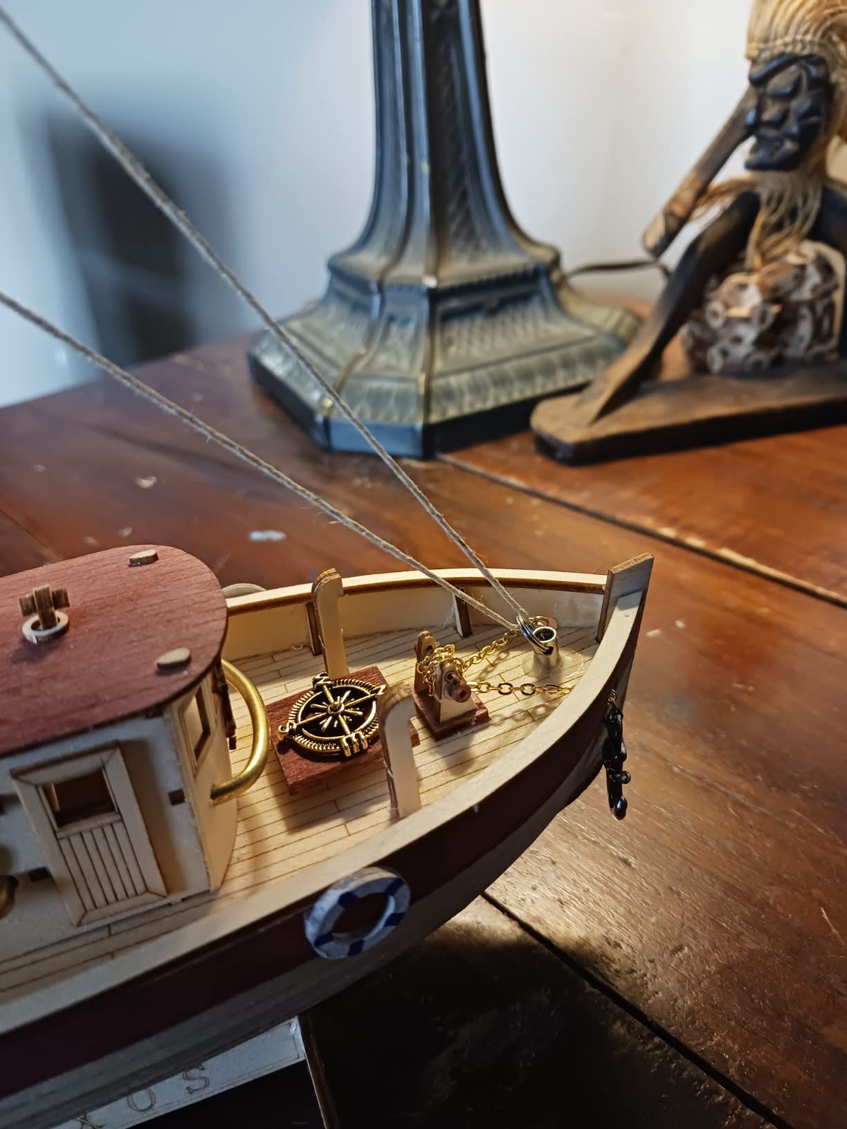 HAPYLY 1/130 Scale DIY Hobby Wooden Ship Science Equipmen Assembly Model Boat Kits Sailing Boat Kit Decor Toy Gift customer photo 1