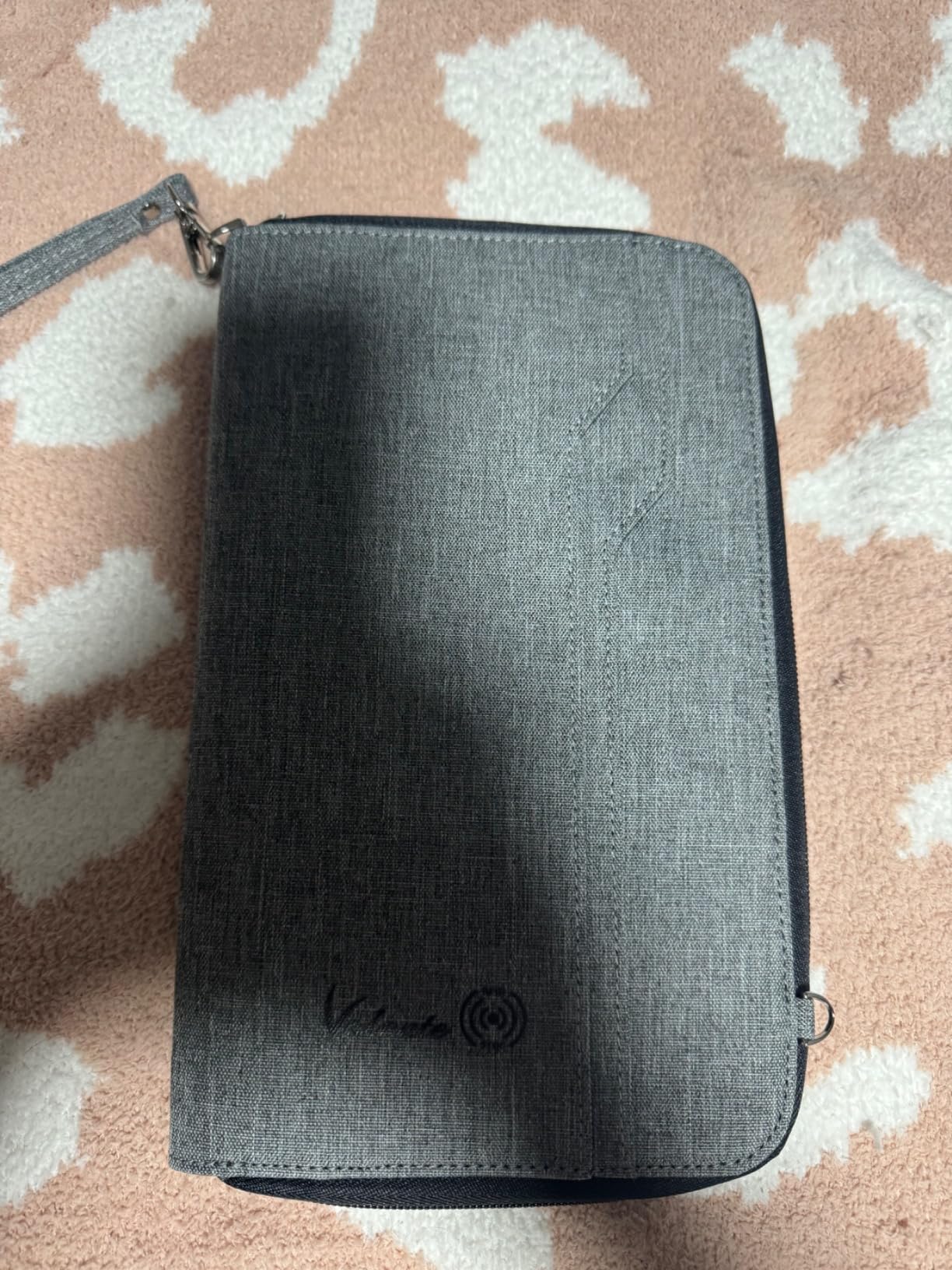 Premium Family Travel Document Organizer Capacious RFID Passport Holder Wallet (Large, gray) customer photo 1